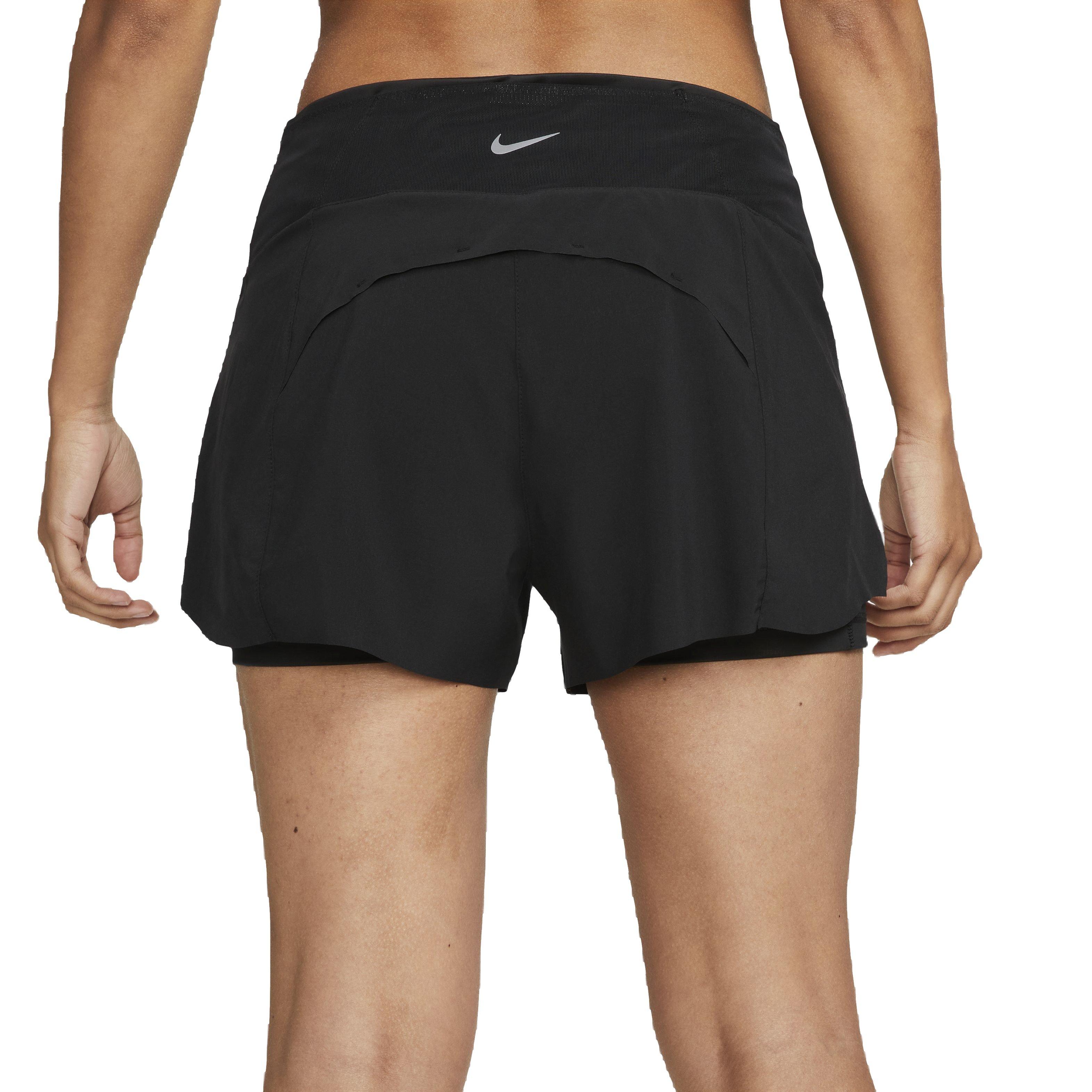 Nike Dri-FIT Swift Women's Mid-Rise 8cm (approx.) 2-in-1 Running Shorts  with Pockets. Nike LU