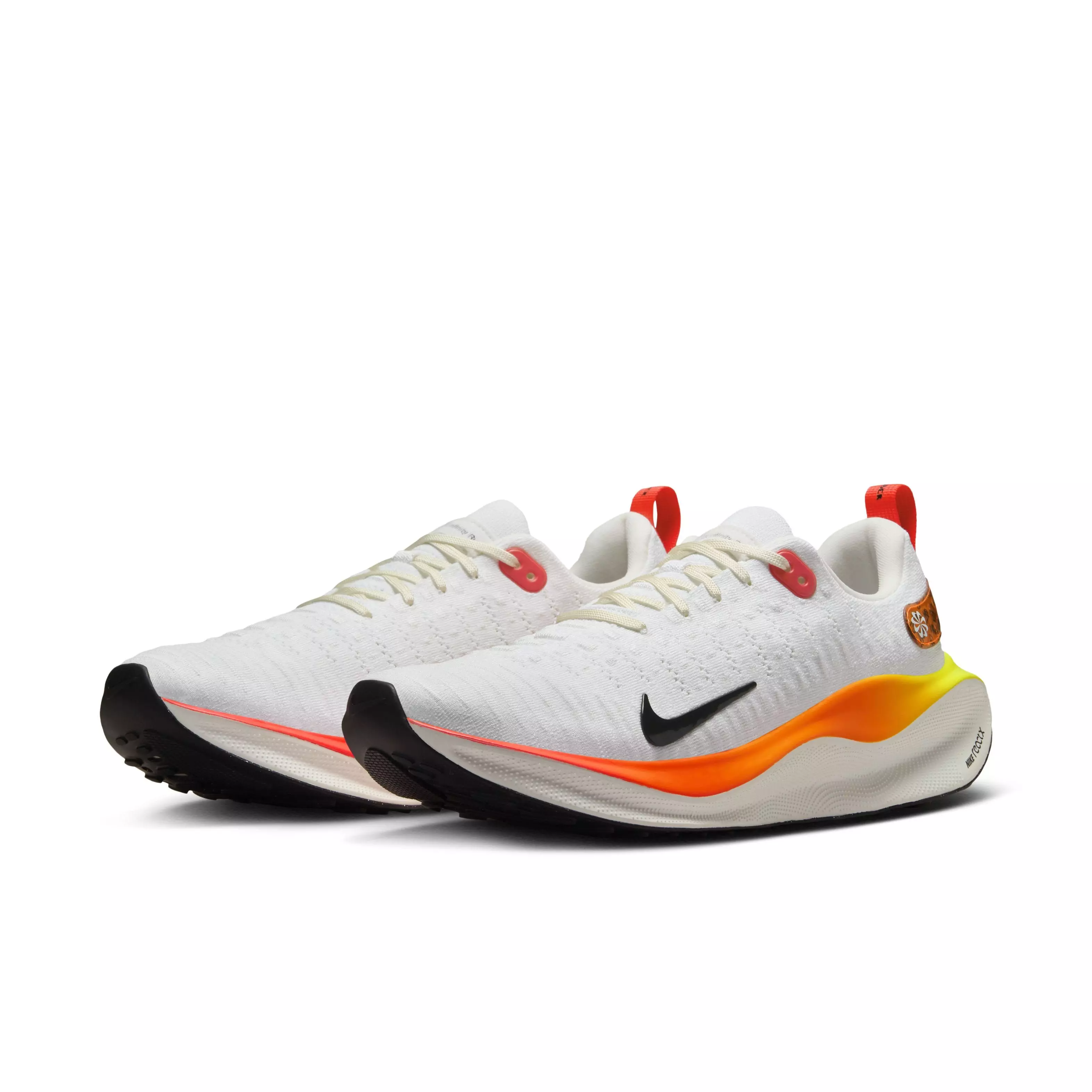 Nike InfinityRN 4 "White/Bright Crimson/Total Orange/Black" Men's Running Shoe - WHITE/CRIMSON/ORANGE/BLACK