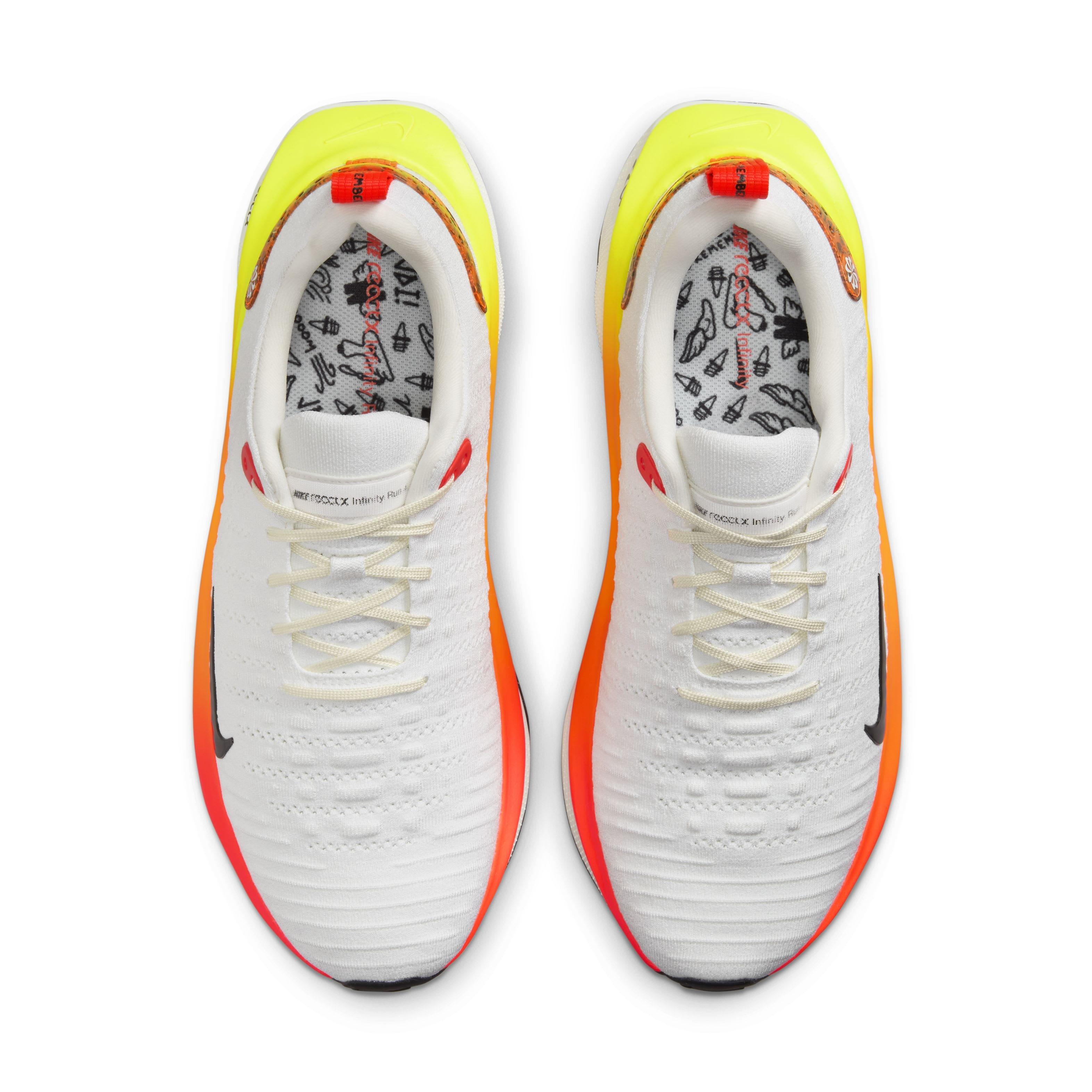 Nike InfinityRN 4 "White/Bright Crimson/Total Orange/Black" Men's Running Shoe - WHITE/CRIMSON/ORANGE/BLACK Thumbnail View 4