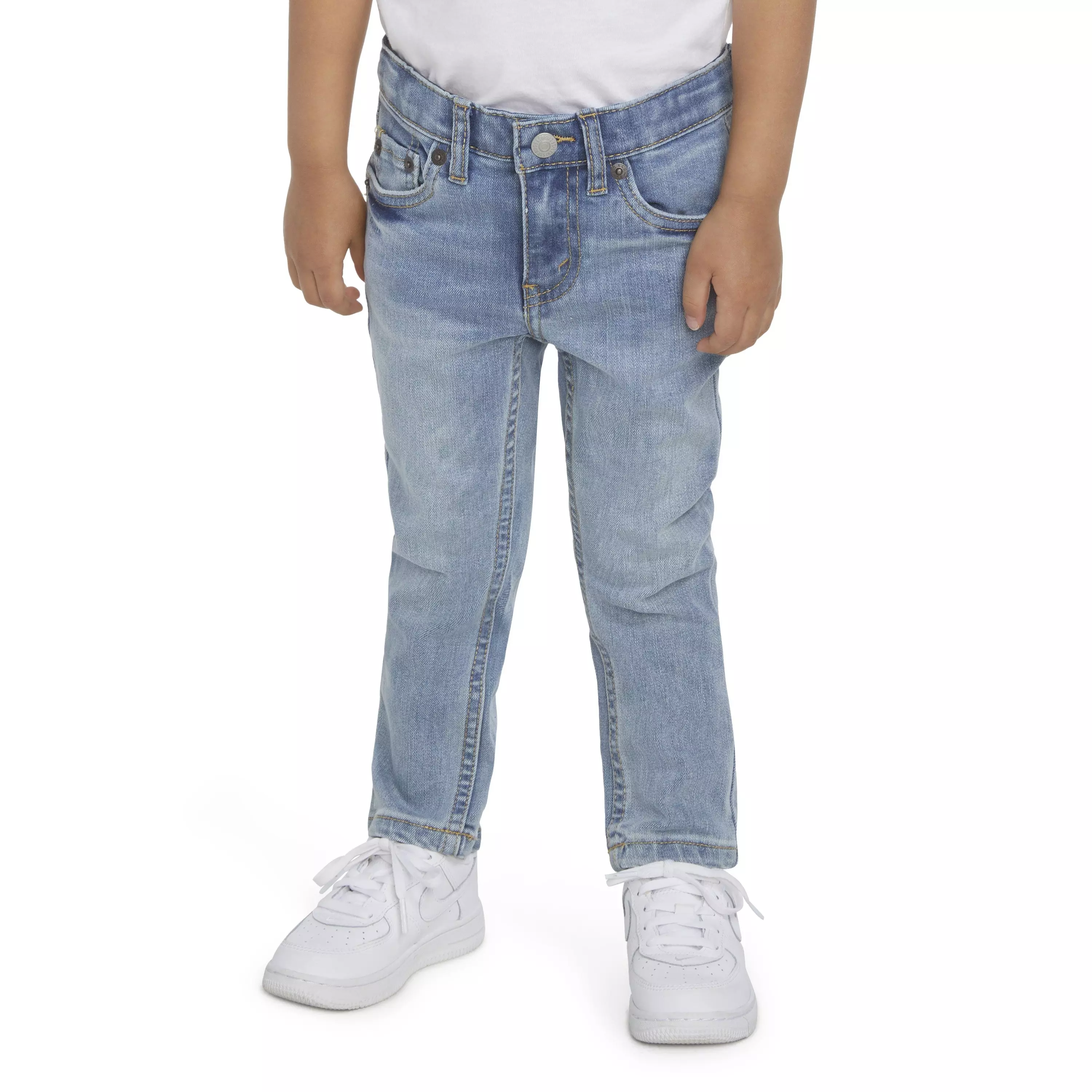 Levi's 510 Eco Performance Skinny Fit Lt Wash Toddler Boys' Blue Denim Jeans - BLUE