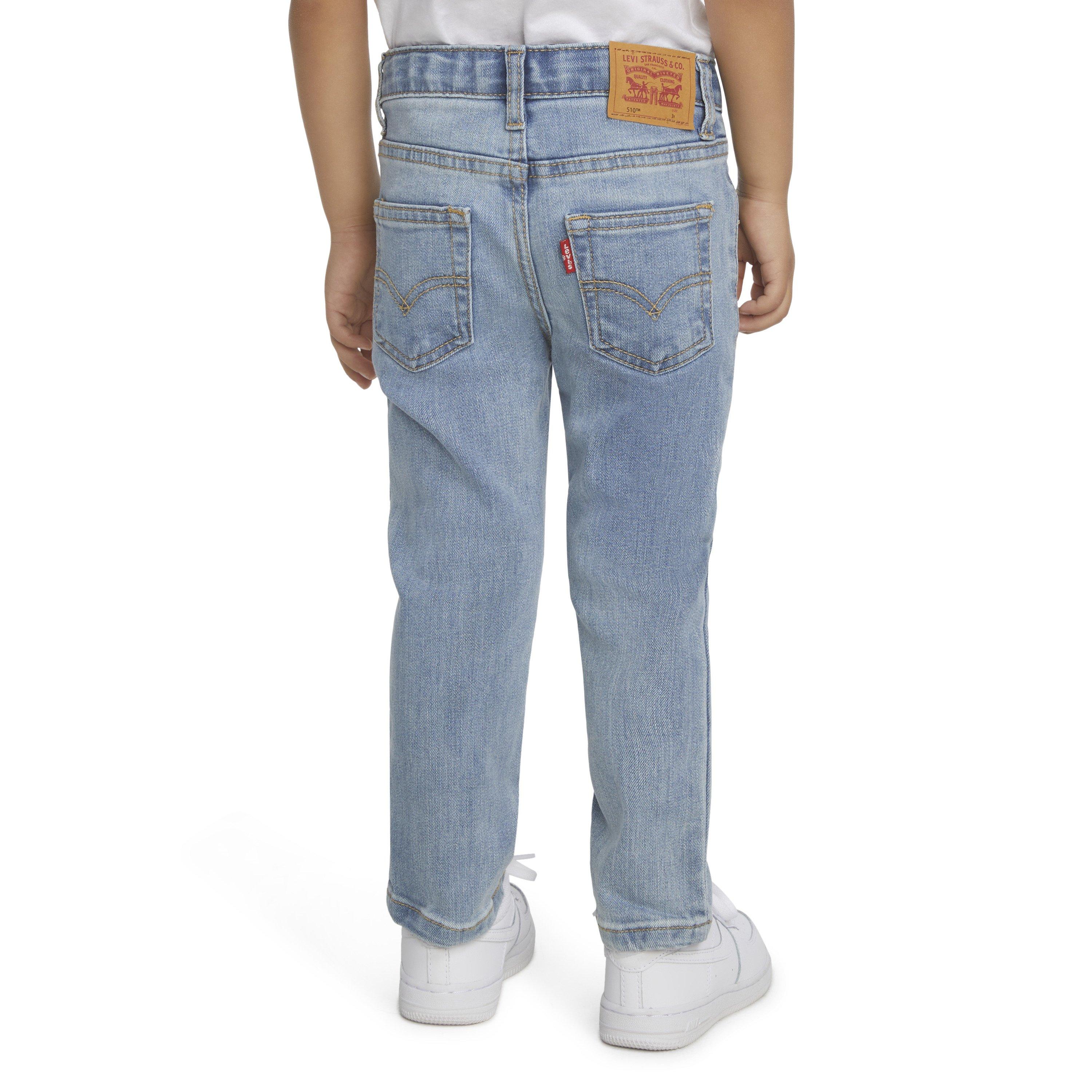 Levi's Toddler Boys' 510 Eco Performance Skinny Fit Lt Blue Wash Denim Jeans - BLUE Thumbnail View 2