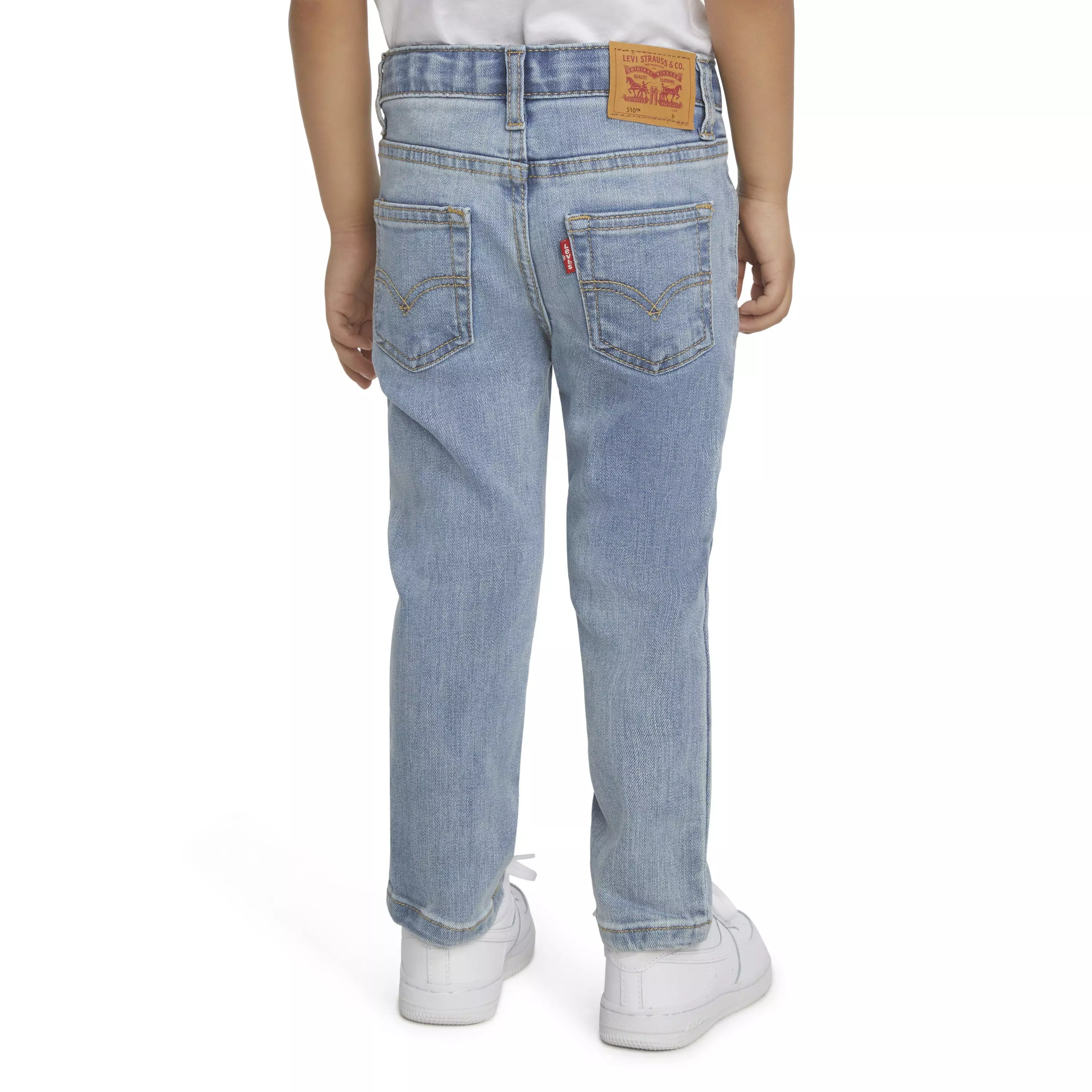 Levi's Toddler Boys' 510 Eco Performance Skinny Fit Lt Blue Wash Denim Jeans - BLUE