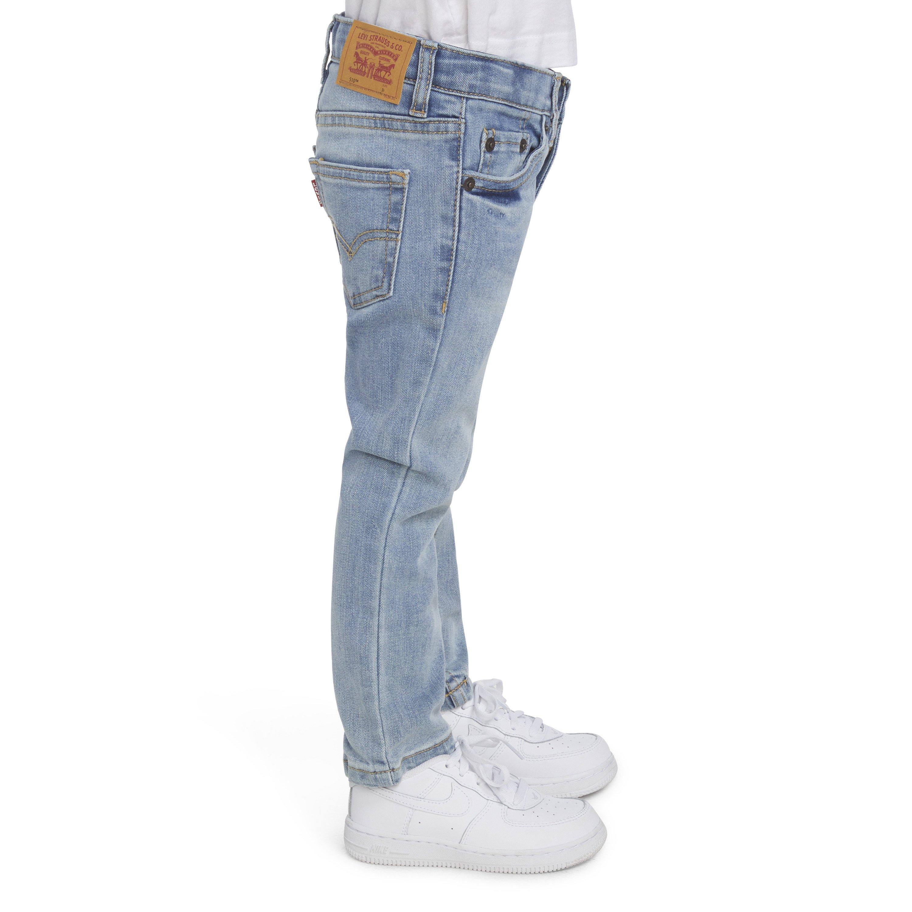 Levi's 510 Eco Performance Skinny Fit Lt Wash Toddler Boys' Blue Denim Jeans - BLUE Thumbnail View 3