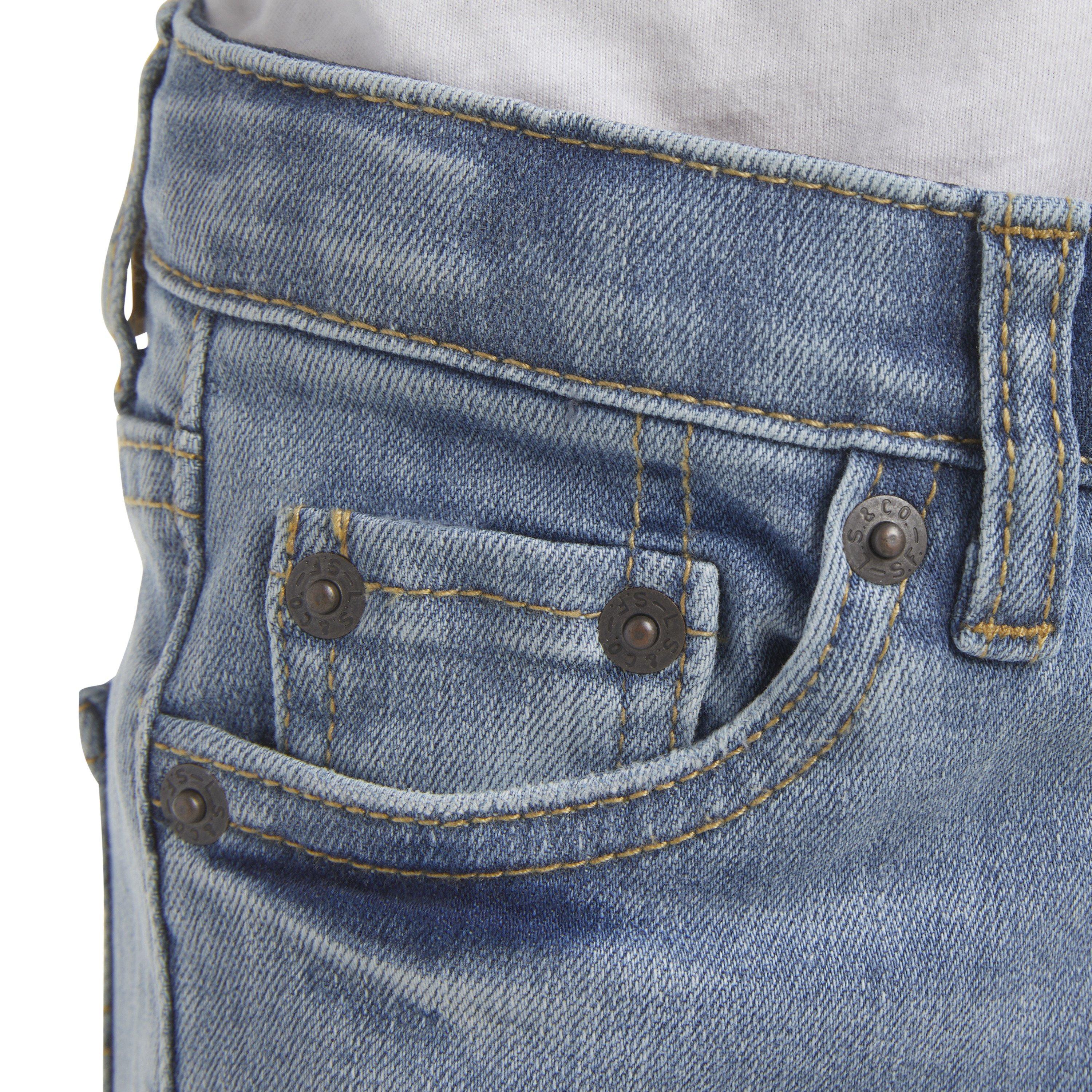 Levi's Toddler Boys' 510 Eco Performance Skinny Fit Lt Blue Wash Denim Jeans - BLUE Thumbnail View 6