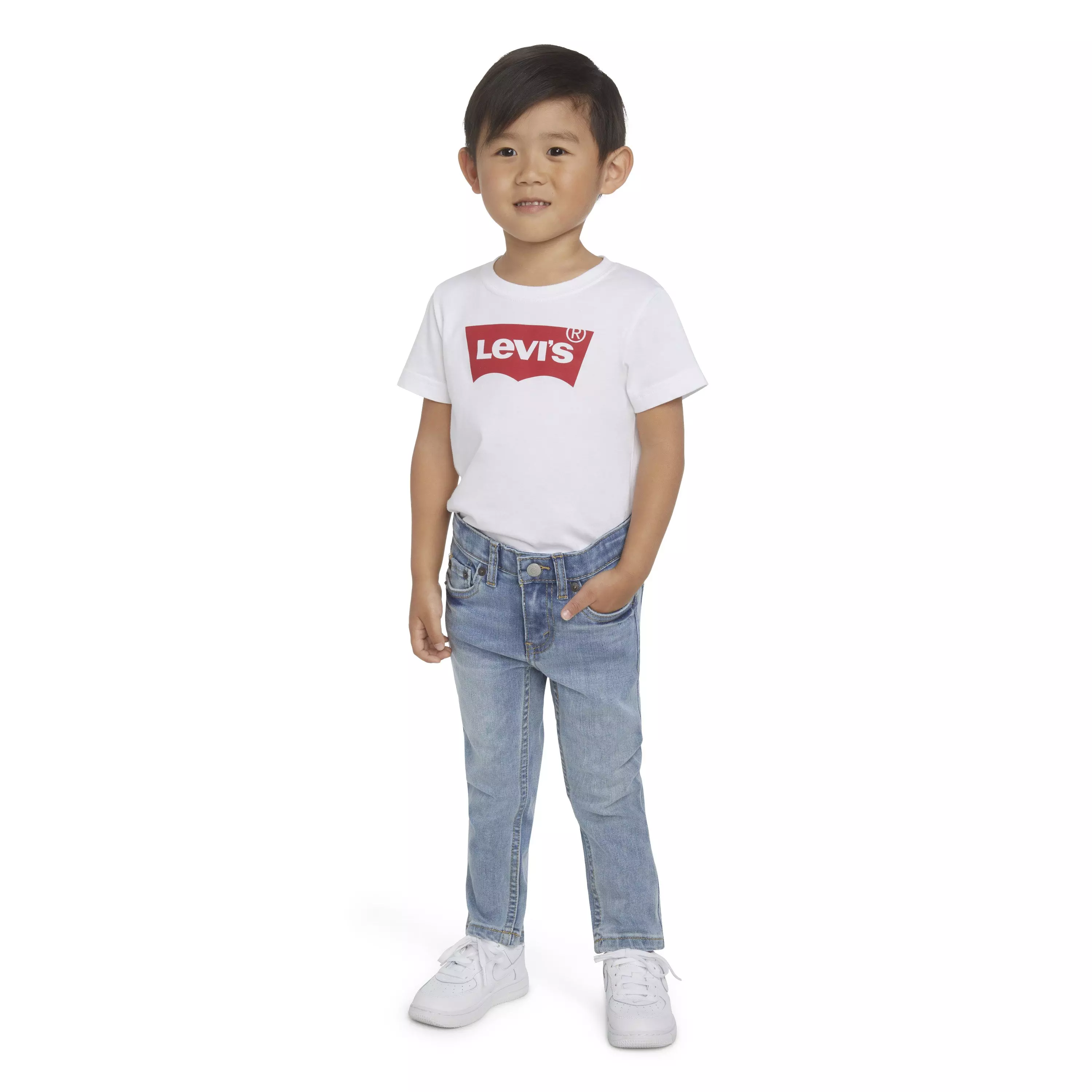Levi's Toddler Boys' 510 Eco Performance Skinny Fit Lt Blue Wash Denim Jeans - BLUE