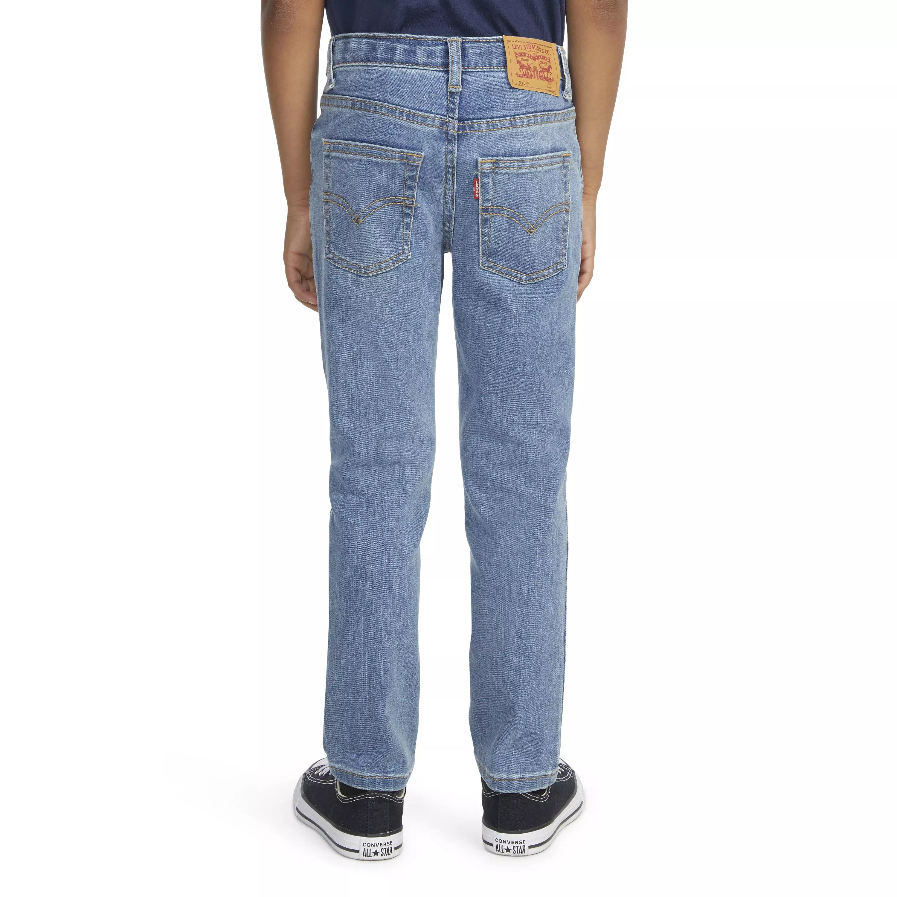 Levi's 510 Eco Performance Skinny Fit Lt Wash Little Boys' Blue Denim Jeans - BLUE