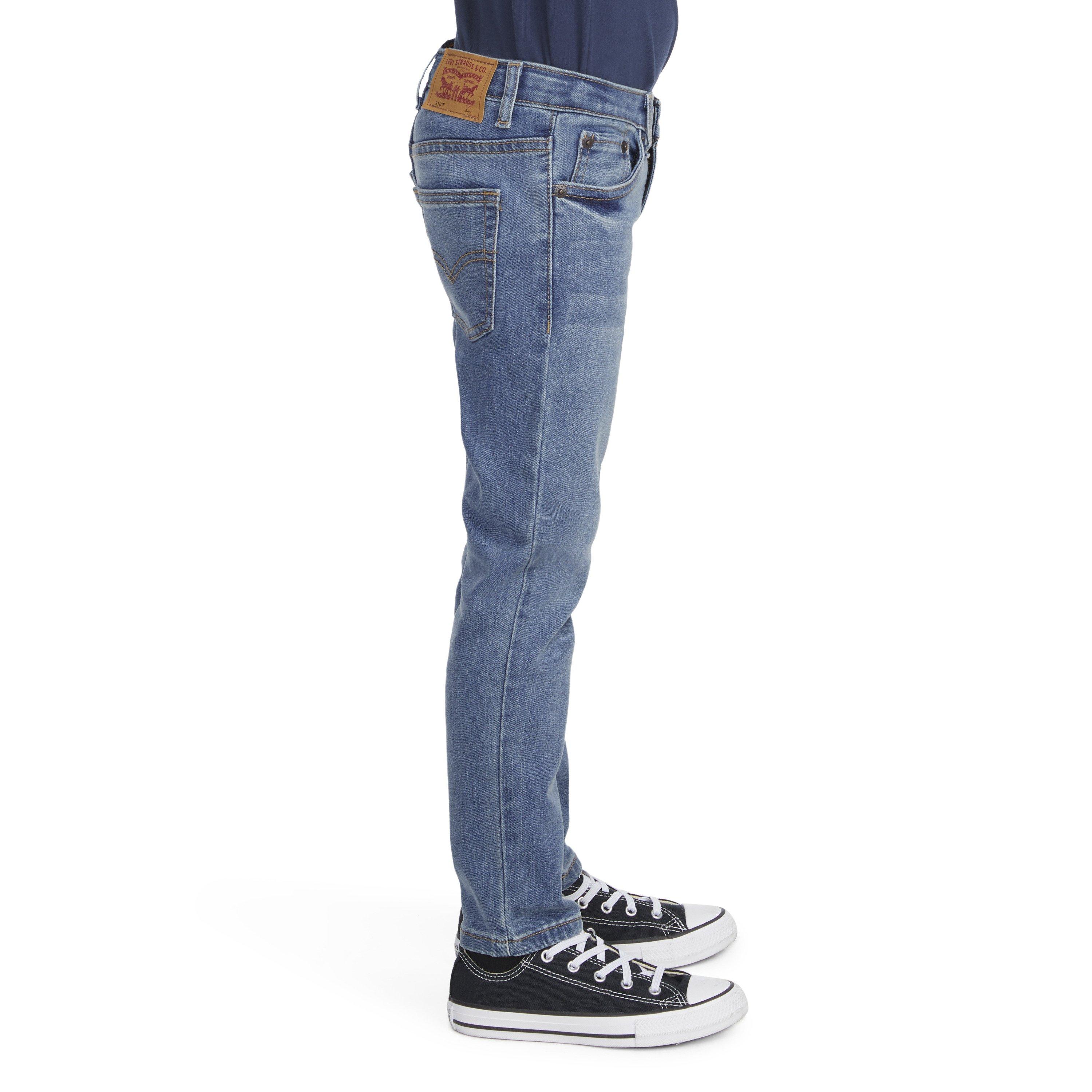 Levi's Little Boys' 510 Eco Performance Skinny Fit Lt Blue Wash Denim Jeans - BLUE Thumbnail View 3
