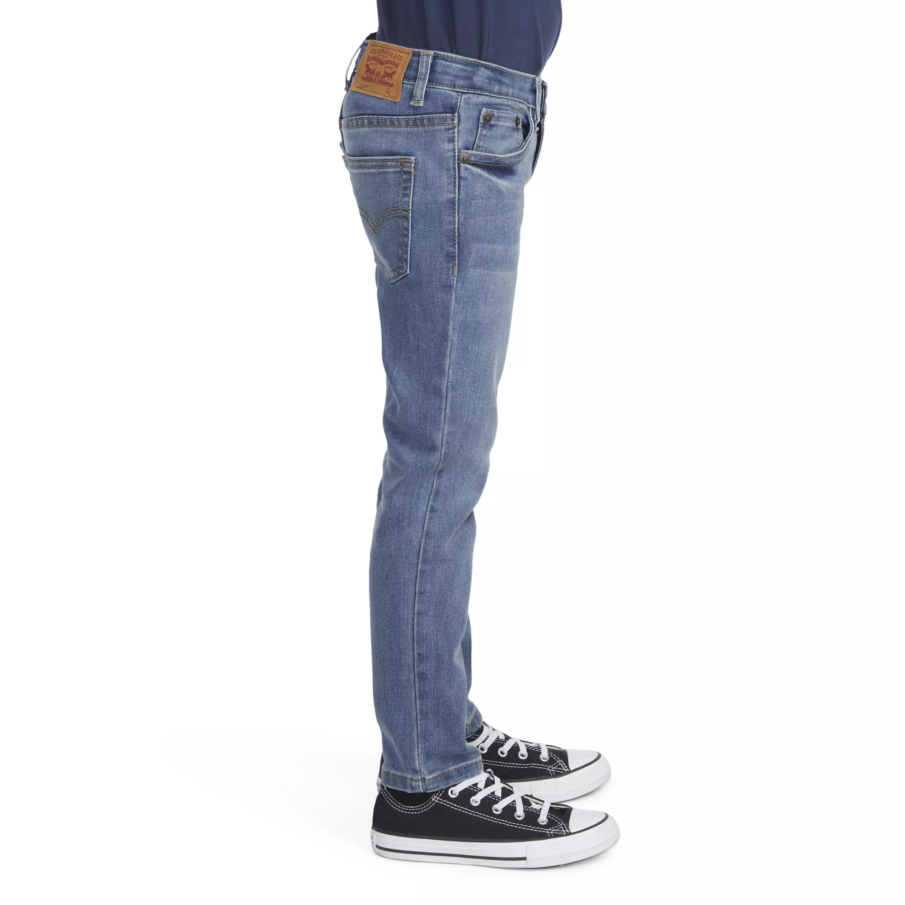 Levi's Little Boys' 510 Eco Performance Skinny Fit Lt Blue Wash Denim Jeans - BLUE