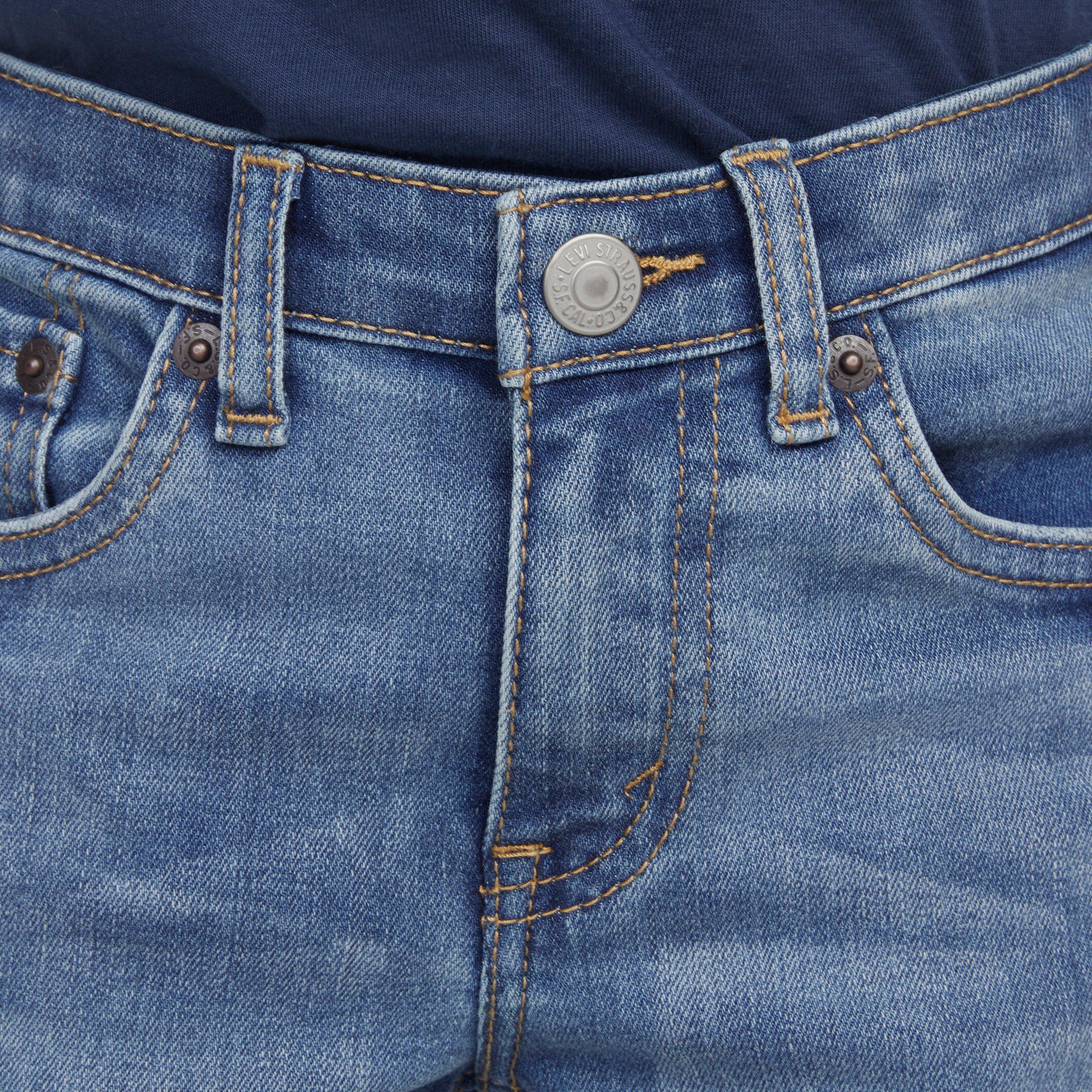 Levi's 510 Eco Performance Skinny Fit Lt Wash Little Boys' Blue Denim Jeans - BLUE Thumbnail View 4