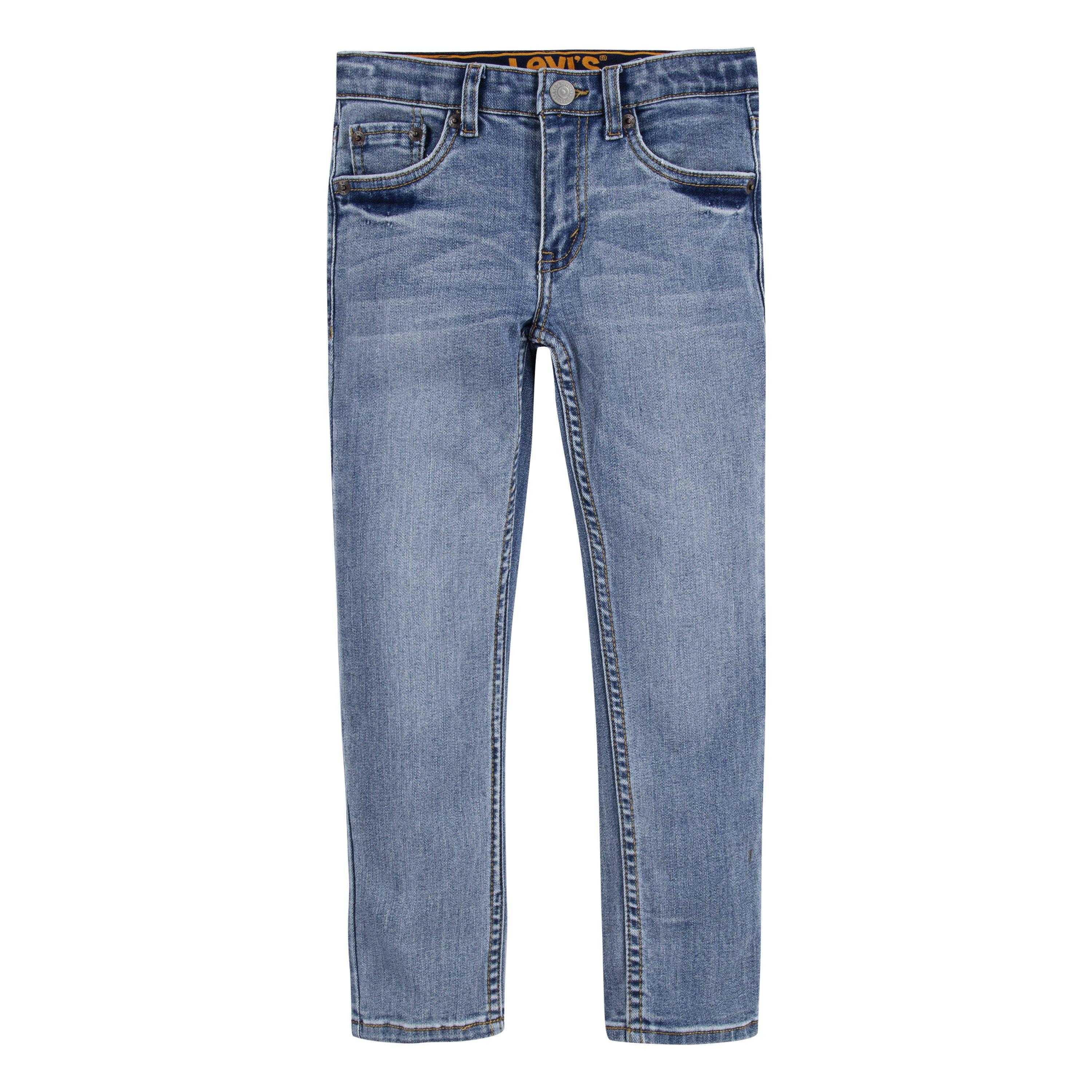 Levi's 510 Eco Performance Skinny Fit Lt Wash Little Boys' Blue Denim Jeans - BLUE Thumbnail View 8