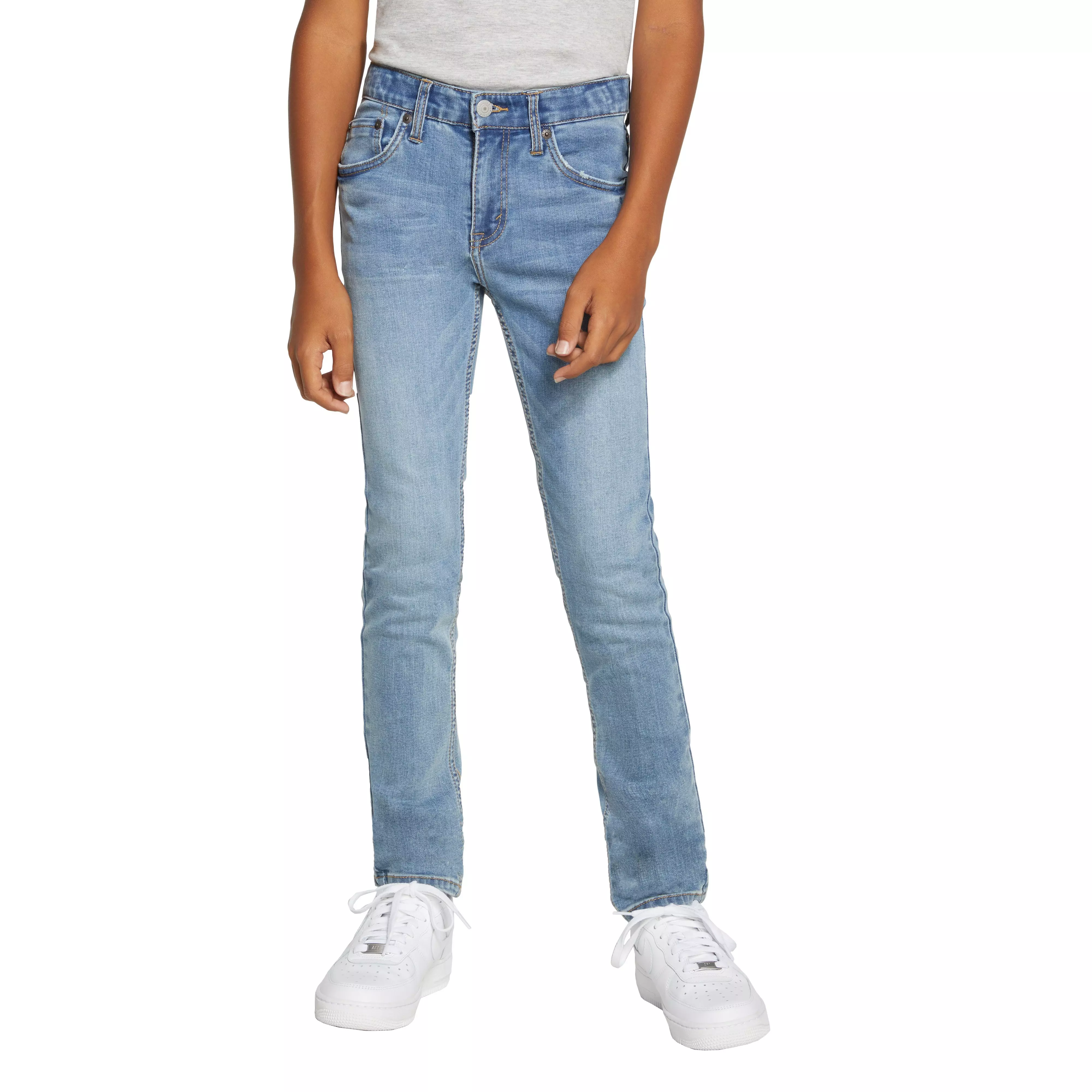 Levi's Big Boys' 510 Eco Performance Skinny Fit Lt Wash Blue Denim Jeans - BLUE