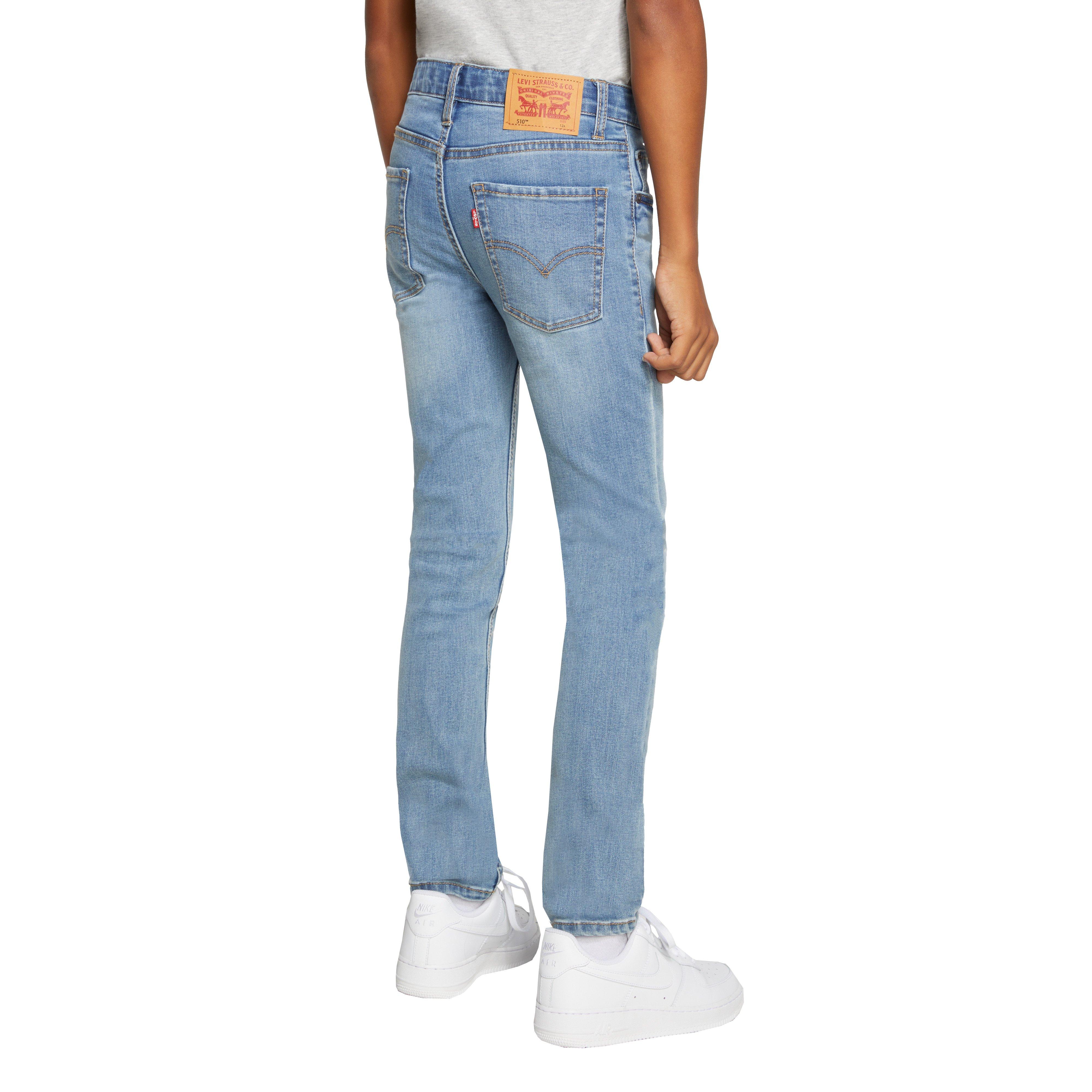 Levi's 510 Eco Performance Skinny Fit Lt Wash Big Boys' Blue Denim Jeans
