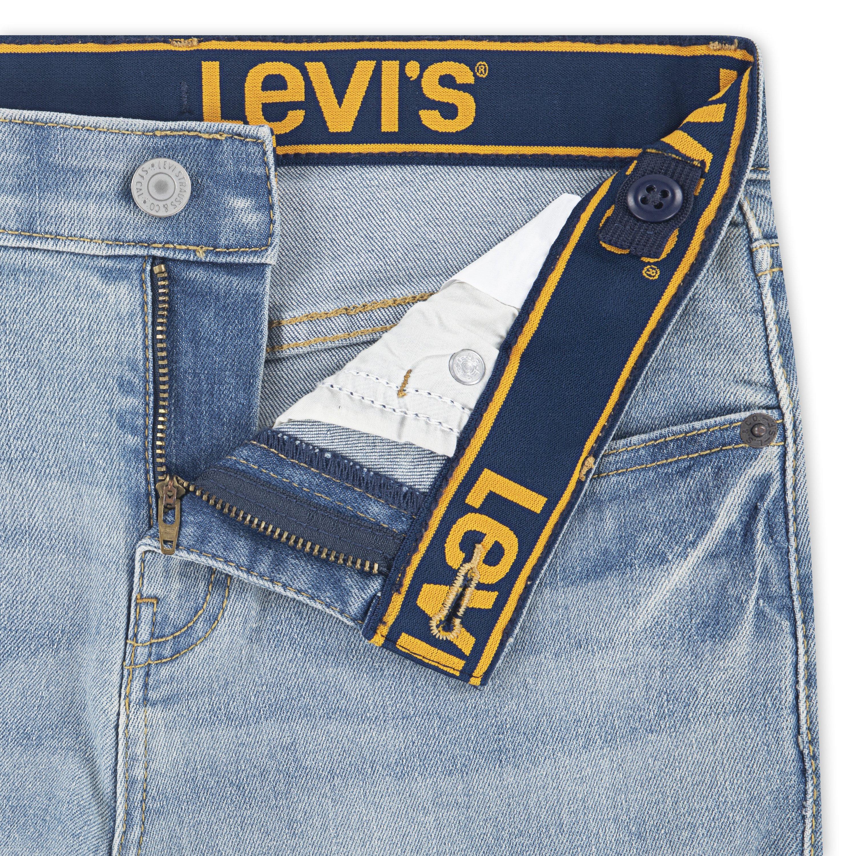 Levi's Big Boys' 510 Eco Performance Skinny Fit Lt Wash Blue Denim Jeans - BLUE Thumbnail View 5