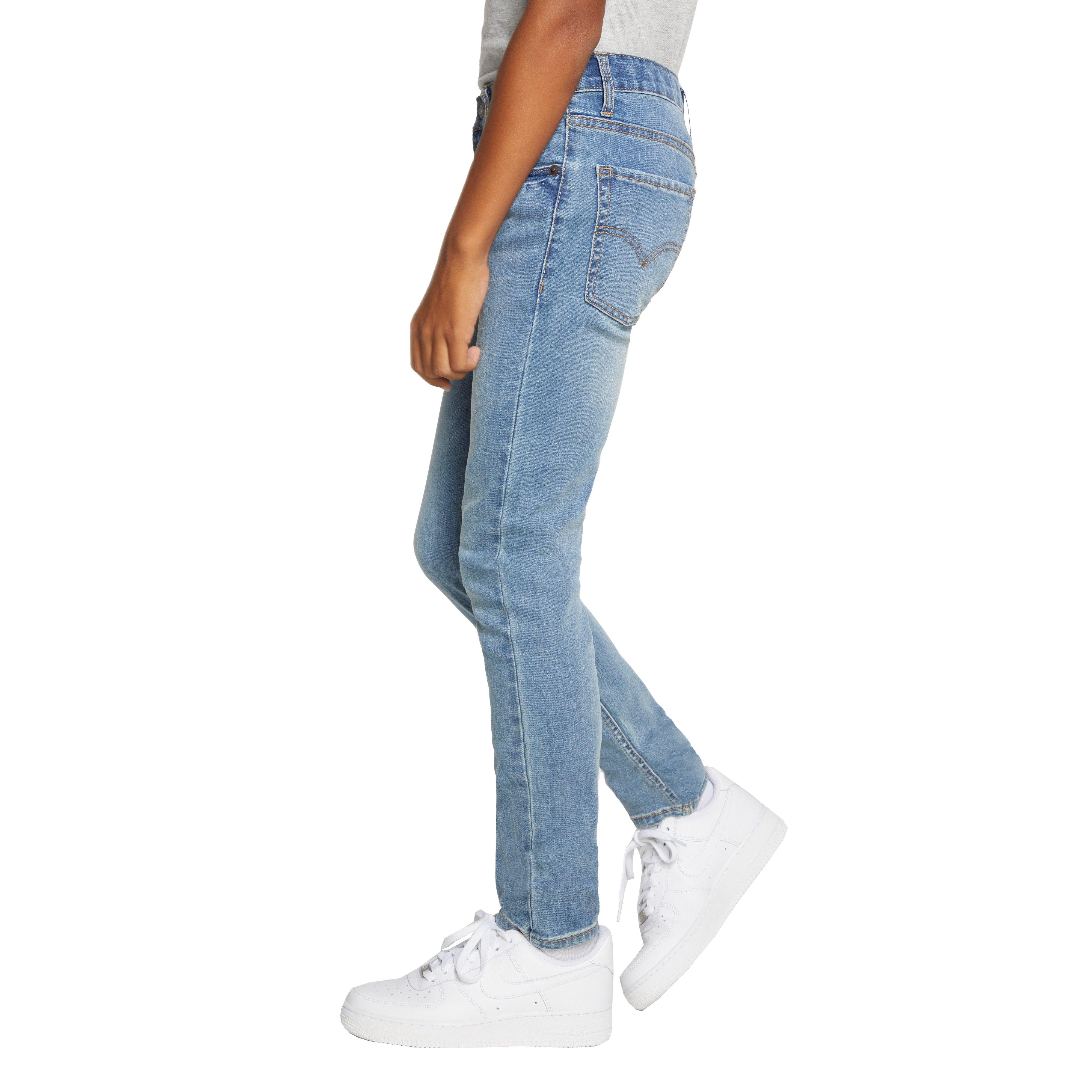 Levi's Big Boys' 510 Eco Performance Skinny Fit Lt Wash Blue Denim Jeans - BLUE Thumbnail View 8