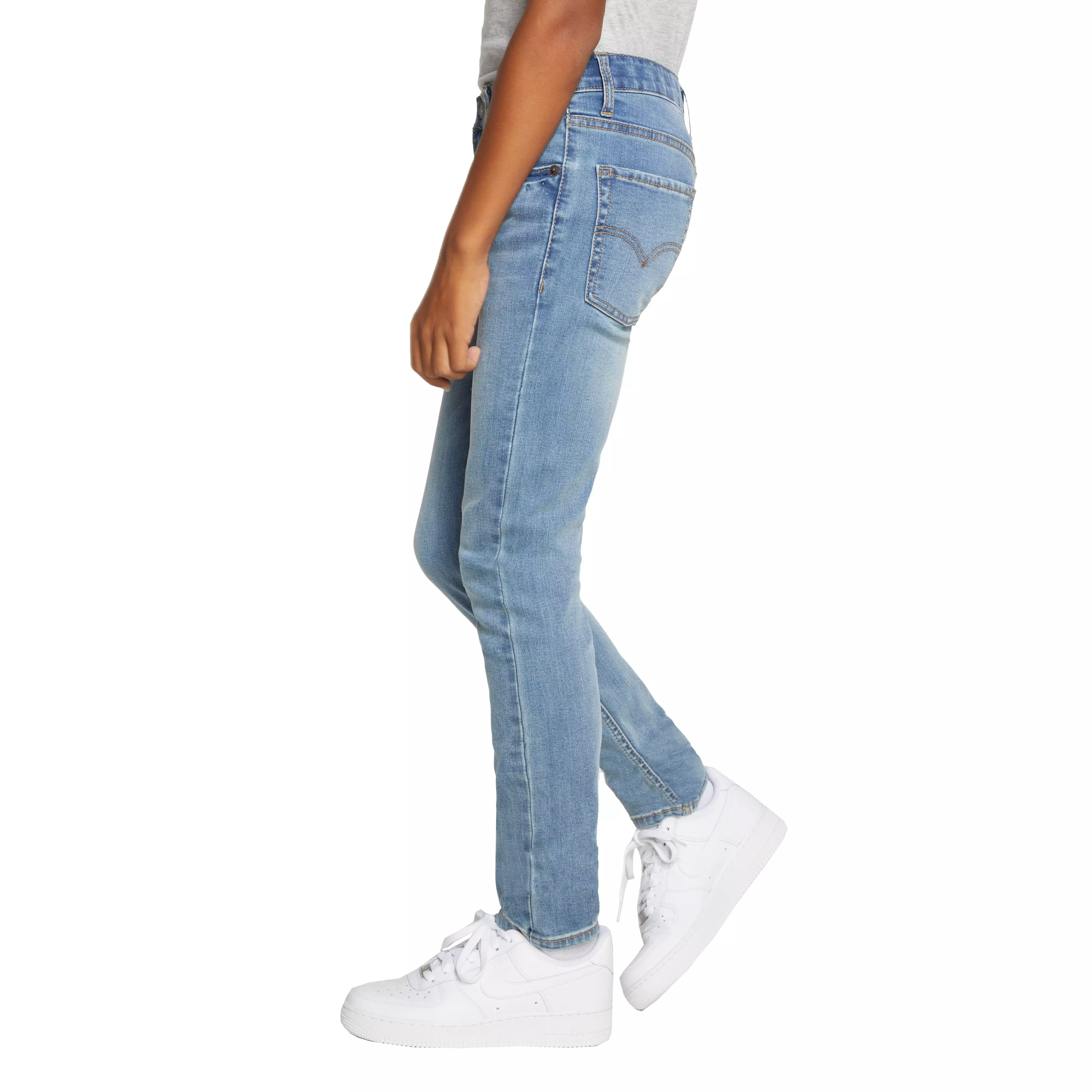 Levi's Big Boys' 510 Eco Performance Skinny Fit Lt Wash Blue Denim Jeans - BLUE
