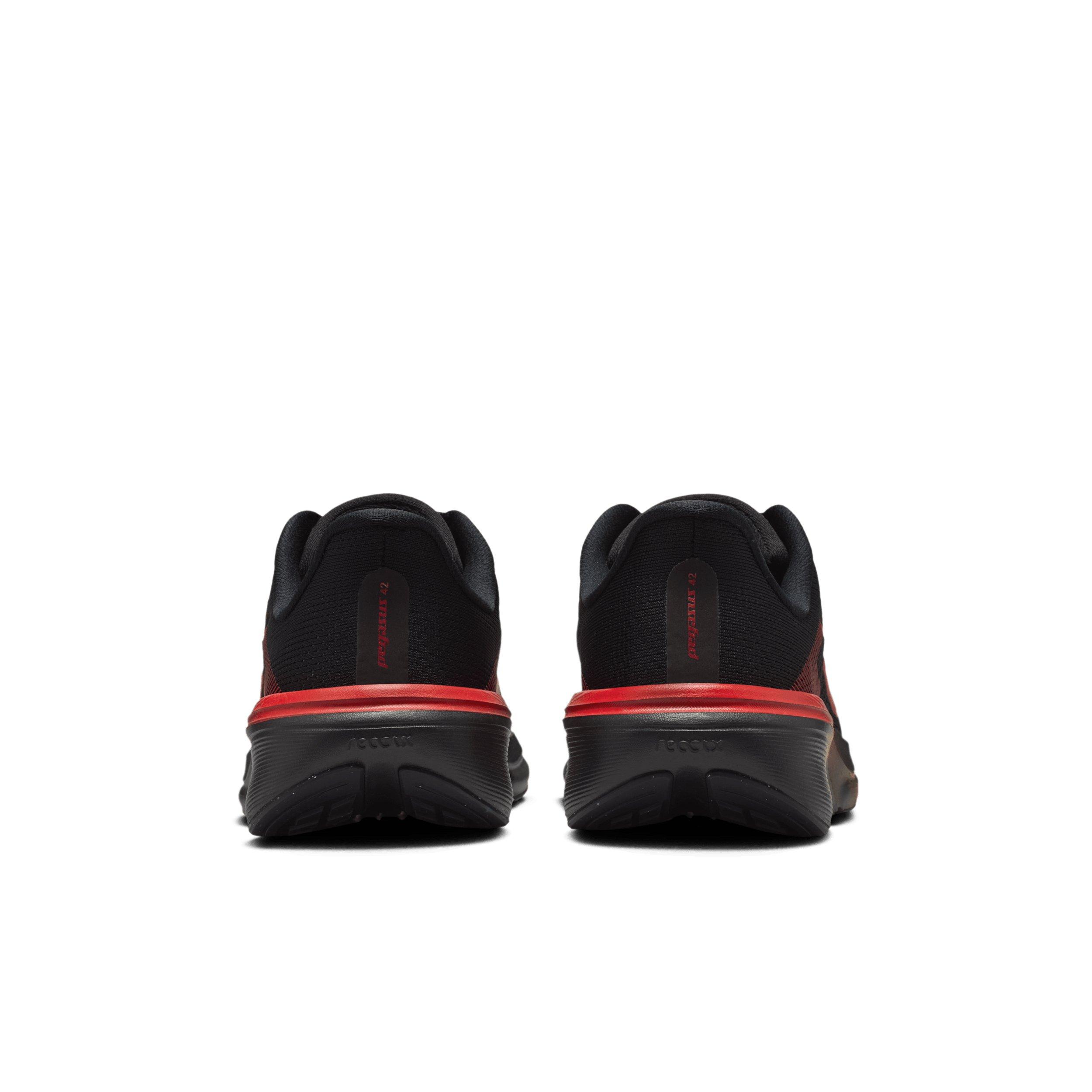 Nike Pegasus 42 Grade School Boys' "Black/University Red/Wolf Grey/Bright Crimson" Running Shoe