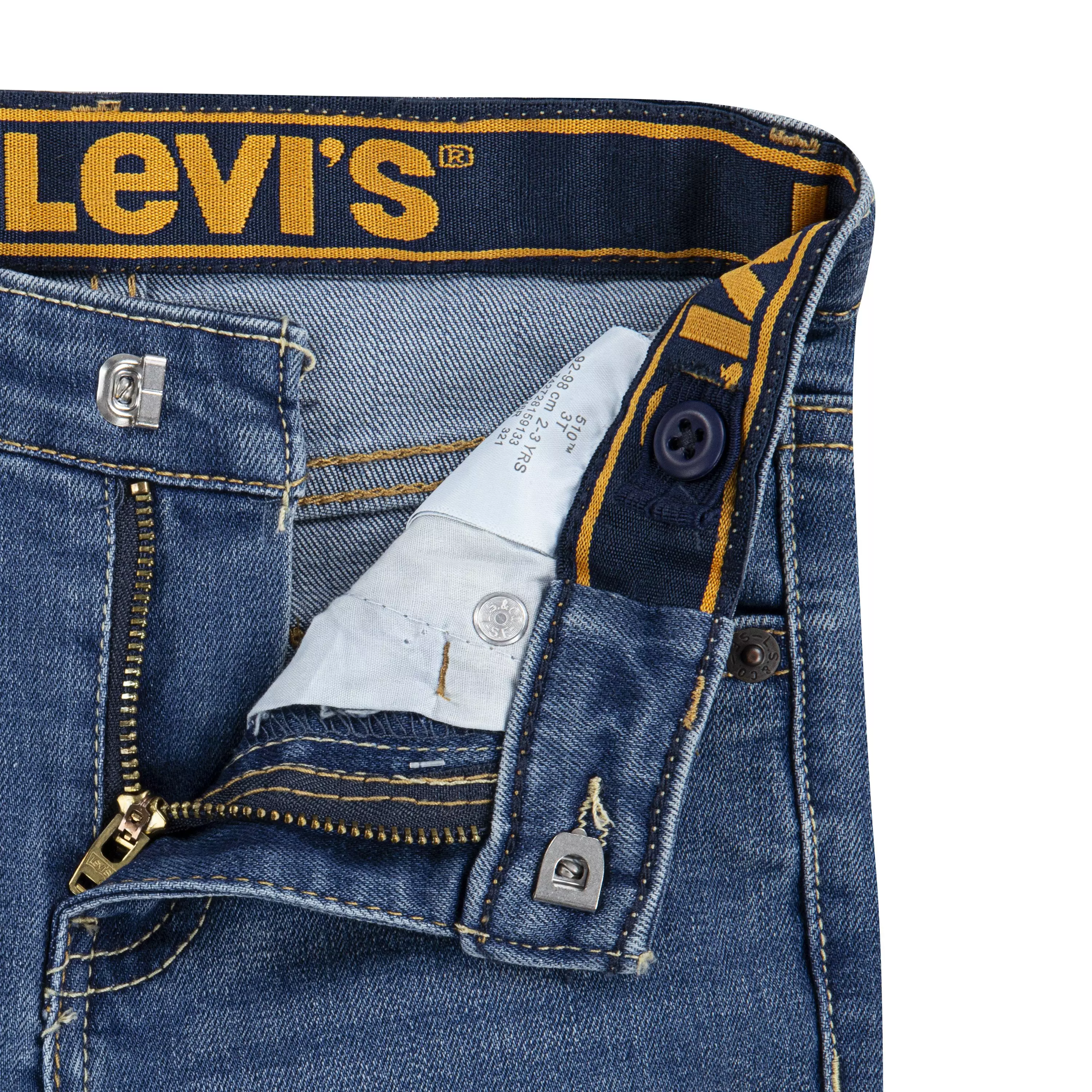 Levi's 510 Eco Performance Skinny Fit Lt Wash Toddler Boys' Calabasas Blue Denim Jeans - CALABASAS BLUE