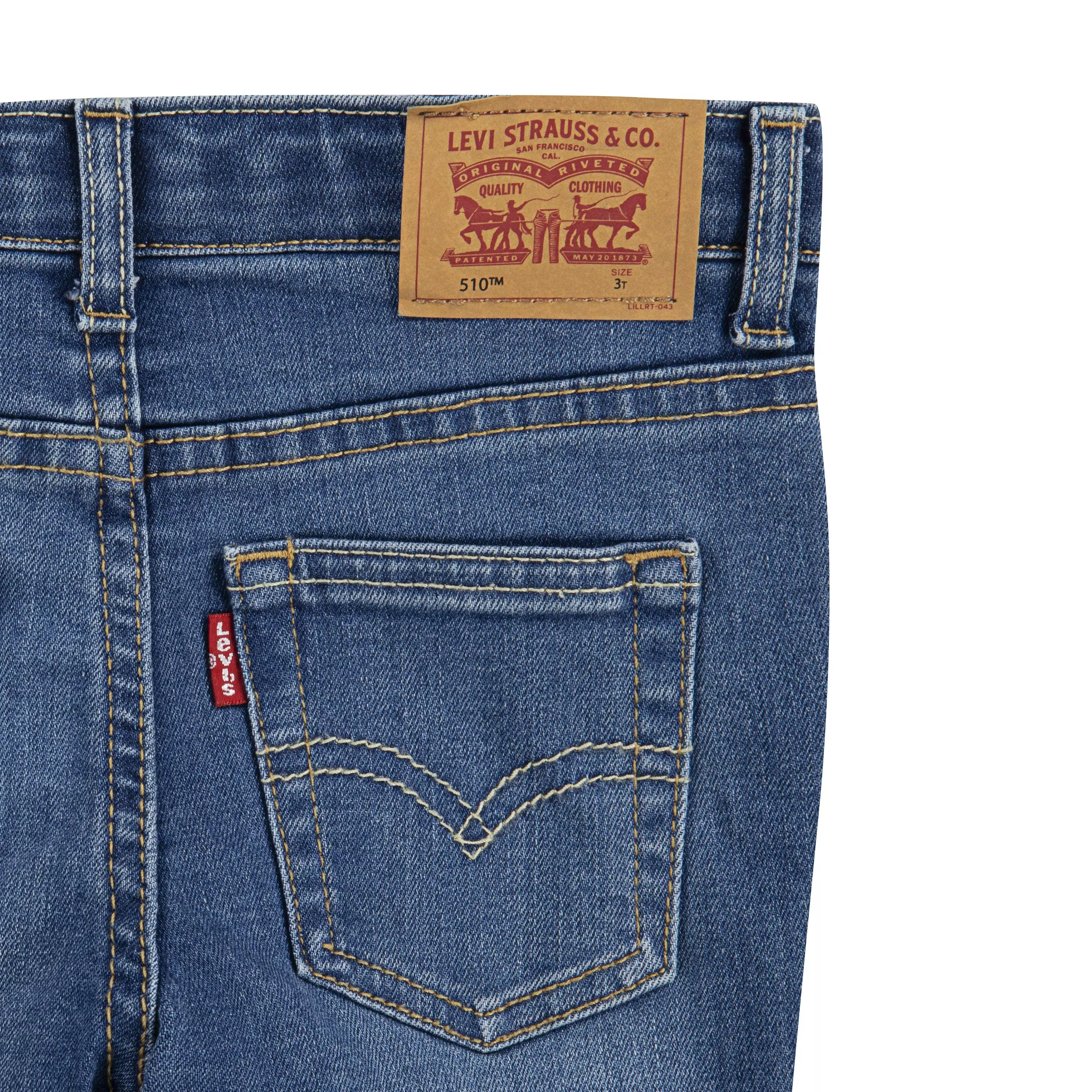 Levi's 510 Eco Performance Skinny Fit Lt Wash Toddler Boys' Calabasas Blue Denim Jeans - CALABASAS BLUE
