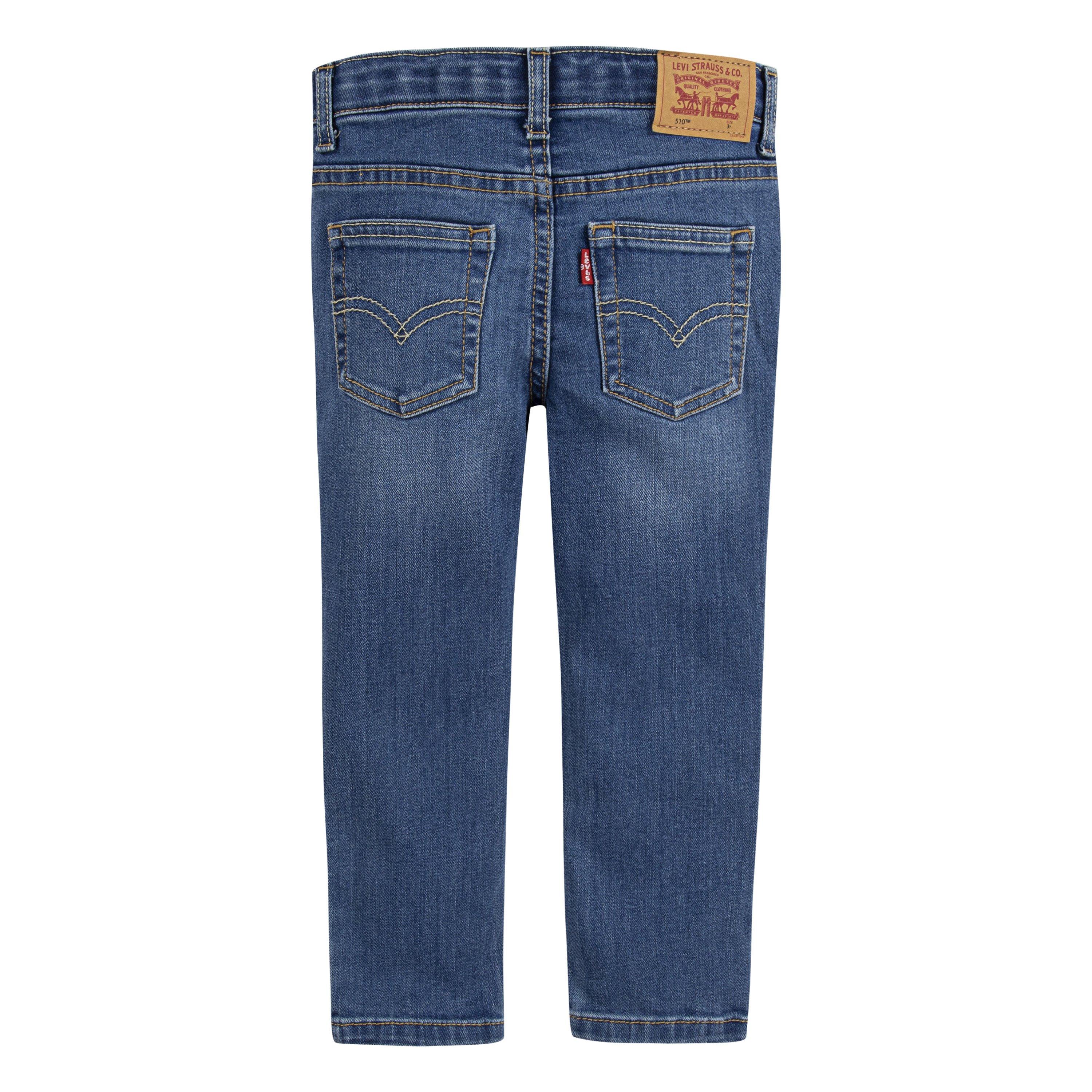 Levi's 510 Eco Performance Skinny Fit Lt Wash Toddler Boys' Calabasas Blue Denim Jeans - CALABASAS BLUE Thumbnail View 9