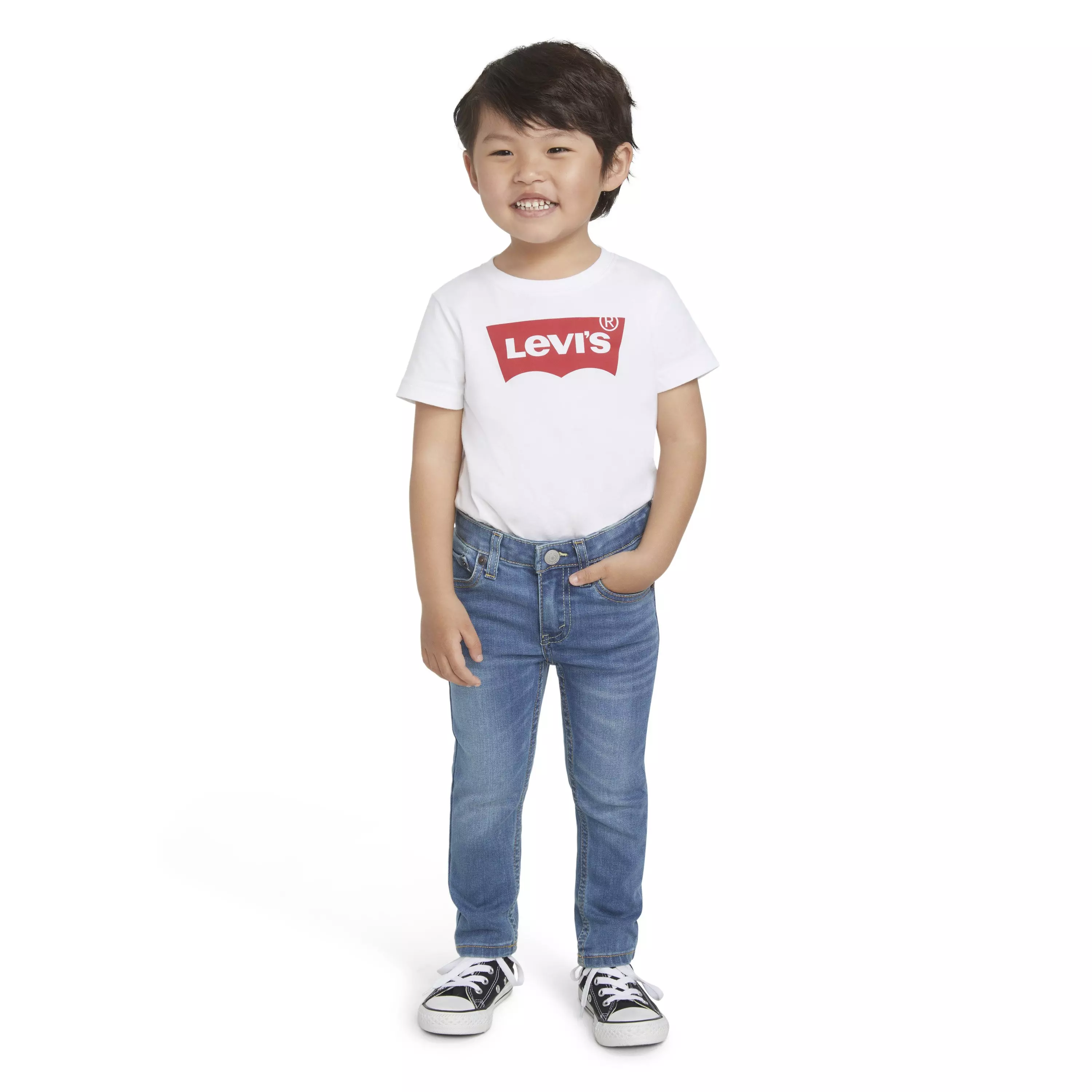 Levi's 510 Eco Performance Skinny Fit Lt Wash Toddler Boys' Calabasas Blue Denim Jeans - CALABASAS BLUE