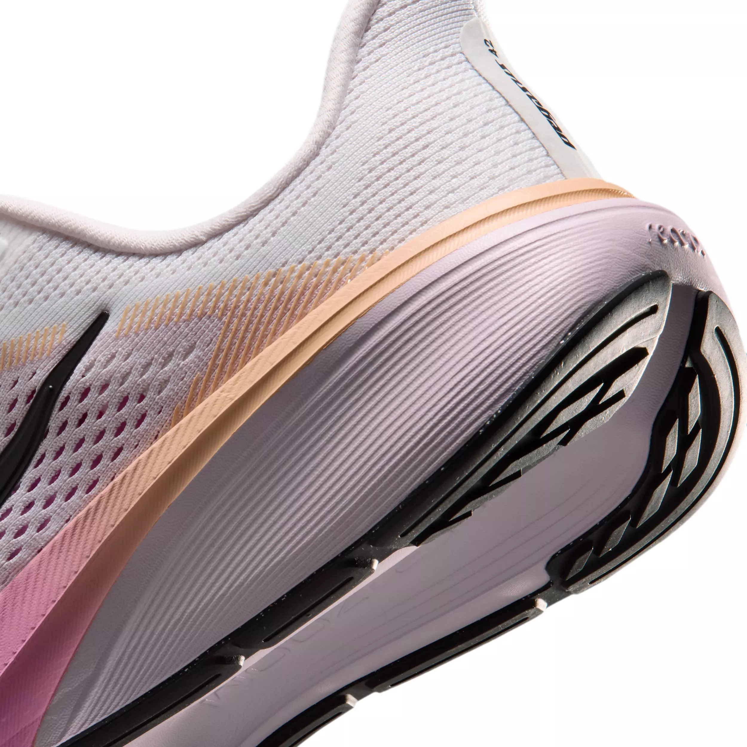 Nike Pegasus 42 "White/Bleached Lilac/Sunset Haze/Black" Grade School Girls' Running Shoe - WHITE/LILAC/HAZE/BLACK