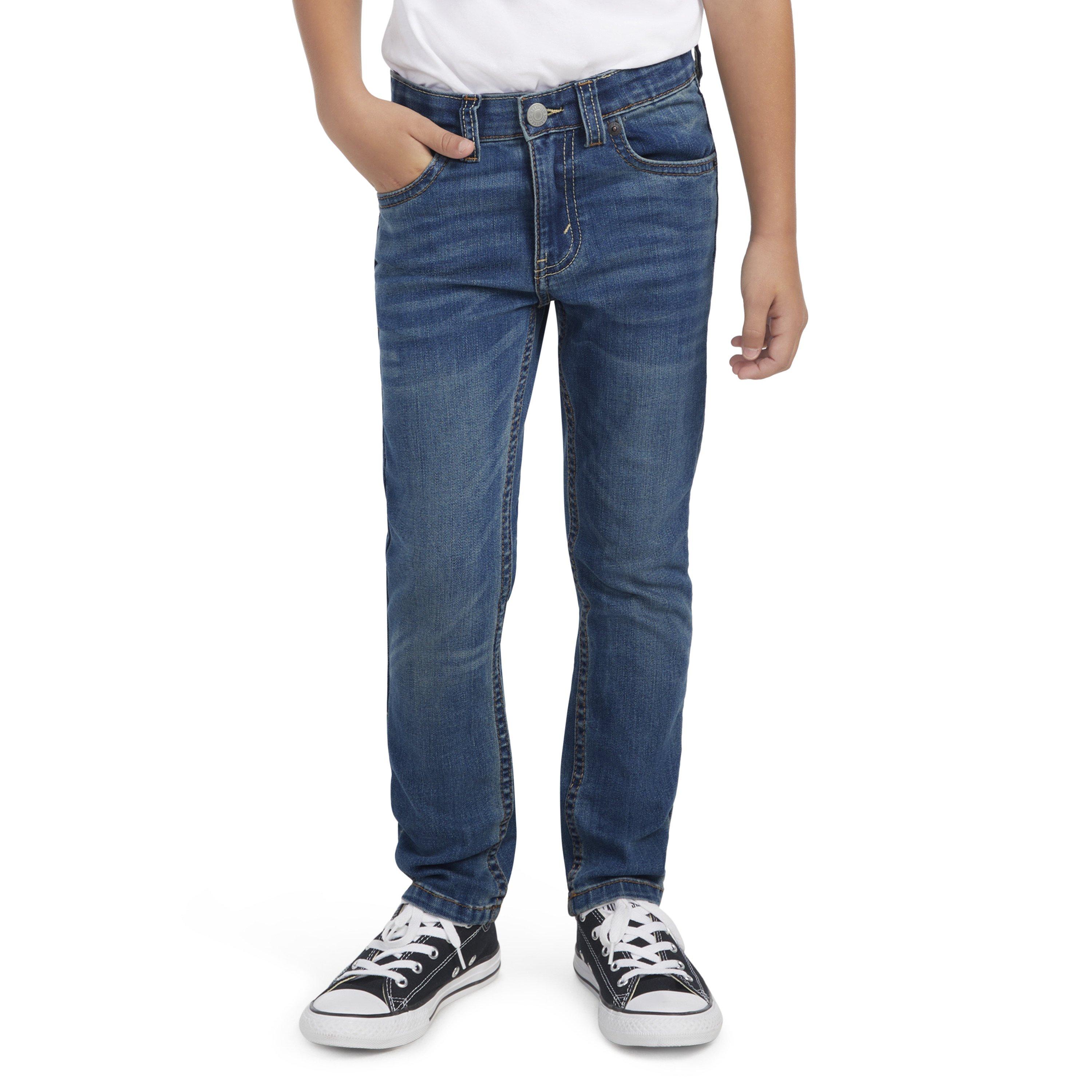Levi's 510 Eco Performance Skinny Fit Lt Wash Little Boys' Calabasas Blue Denim Jeans - CALABASAS BLUE Thumbnail View 1