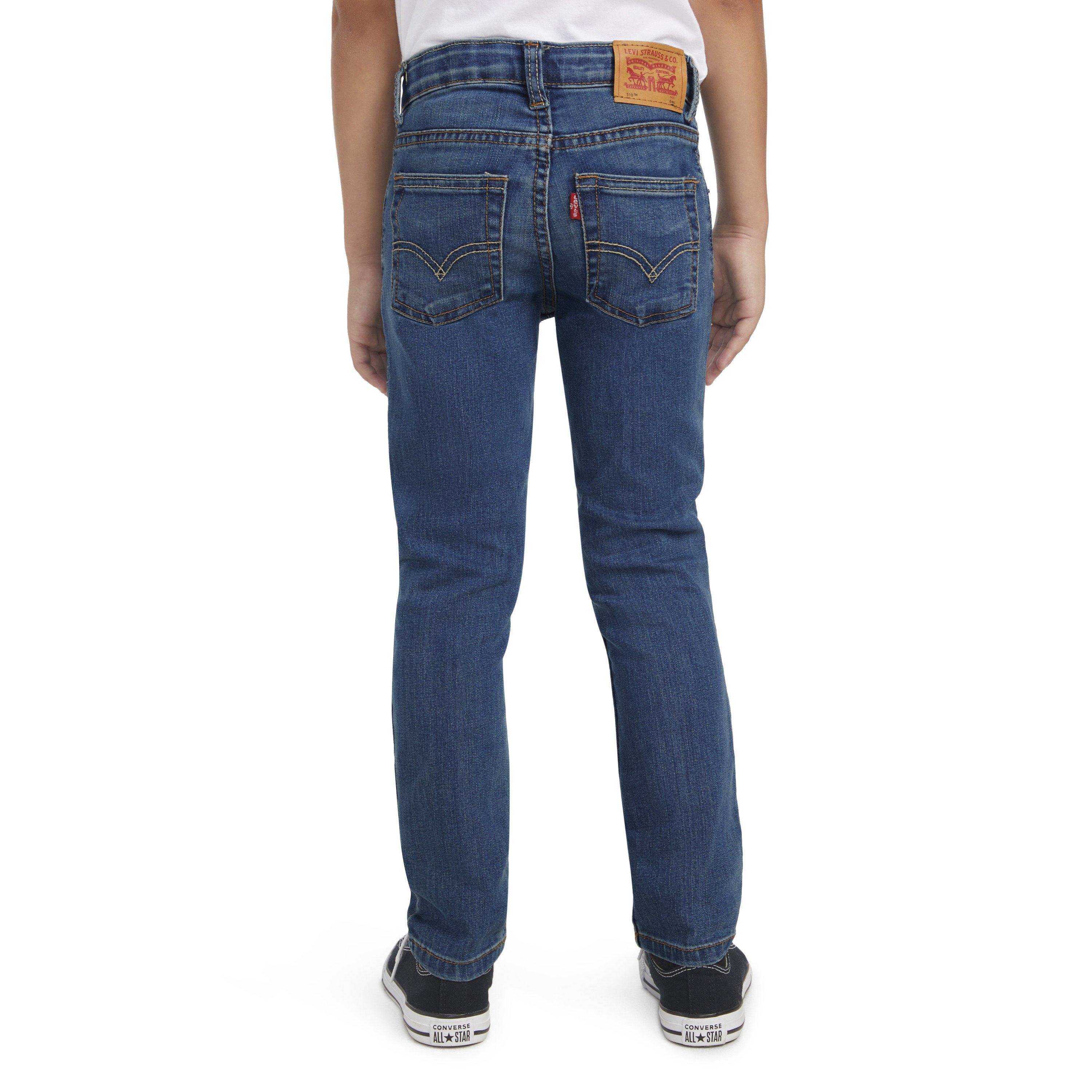 Levi's 510 Eco Performance Skinny Fit Lt Wash Little Boys' Calabasas Blue Denim Jeans - CALABASAS BLUE Thumbnail View 2