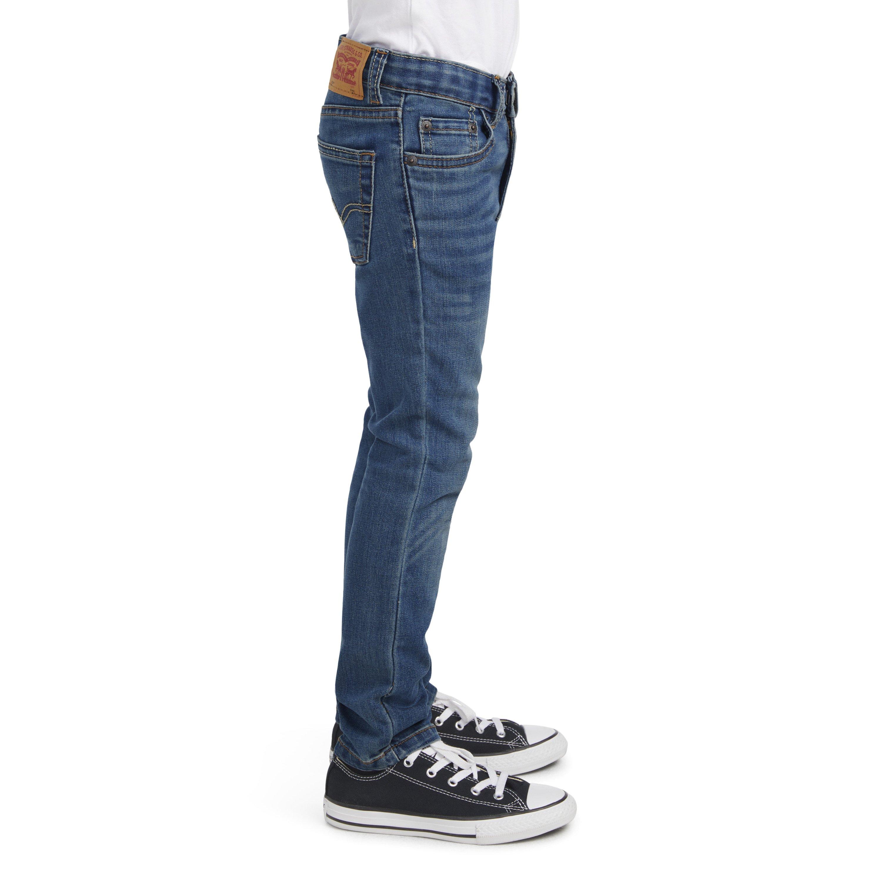 Levi's 510 Eco Performance Skinny Fit Lt Wash Little Boys' Calabasas Blue Denim Jeans - CALABASAS BLUE Thumbnail View 3