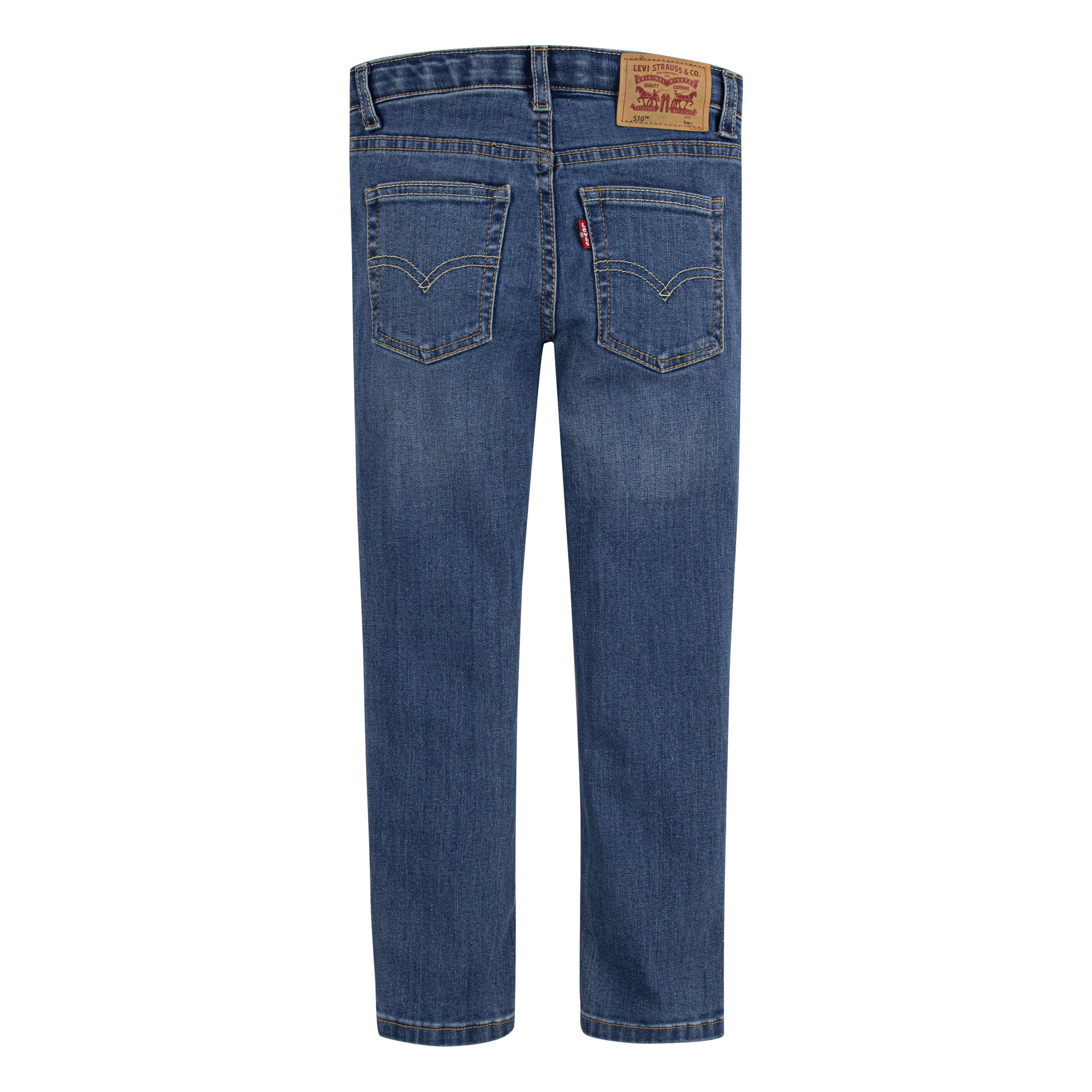 Levi's 510 Eco Performance Skinny Fit Lt Wash Little Boys' Calabasas Blue Denim Jeans - CALABASAS BLUE Thumbnail View 9