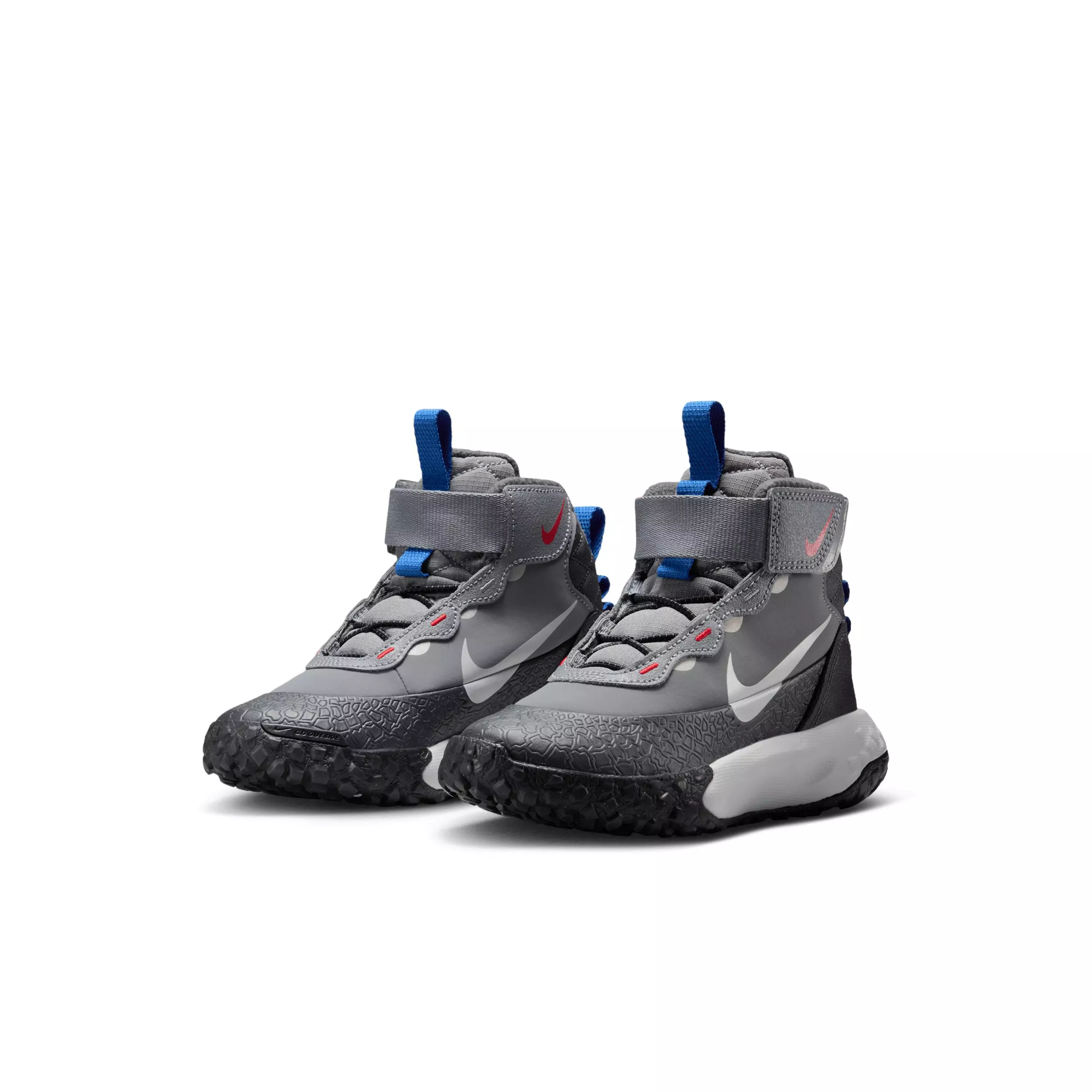 Nike Terrascout "Cool Grey/Anthracite/University Red/Pure Platinum" Preschool Boys' Boot - GREY/ANTHRACITE/RED/PLATINUM
