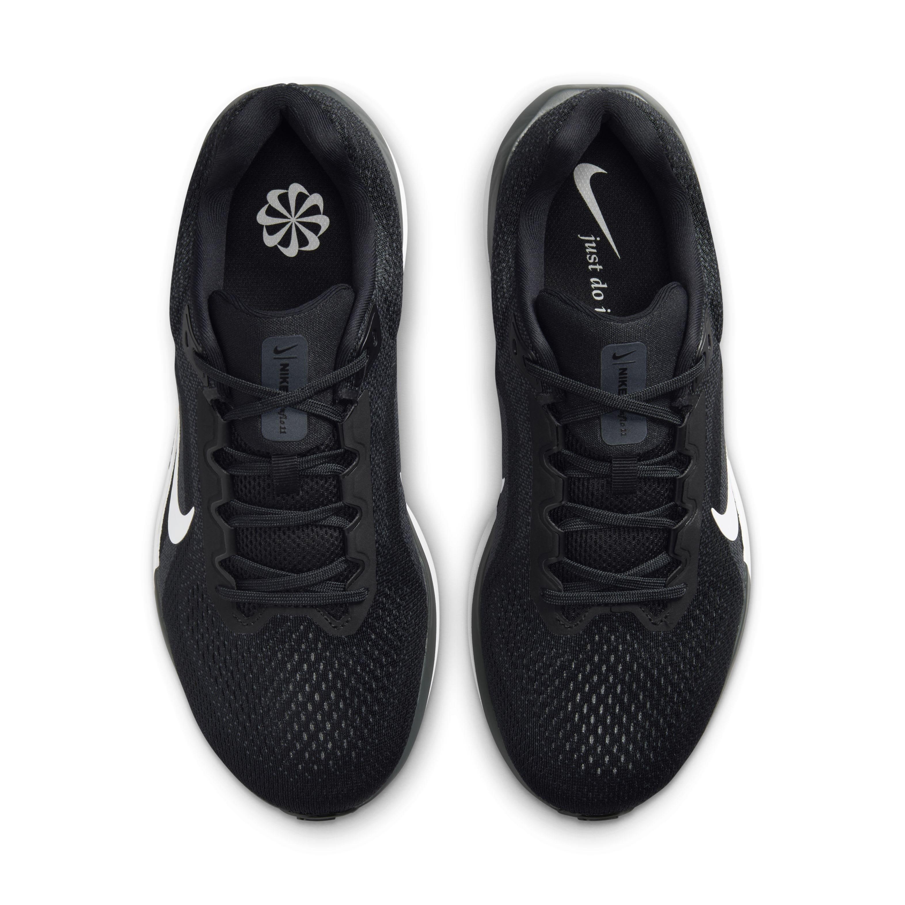Nike Winflo 11 "Black/Anthracite/Cool Grey" Men's Running Shoe - BLACK/ANTHRACITE/GREY/WHITE Thumbnail View 4