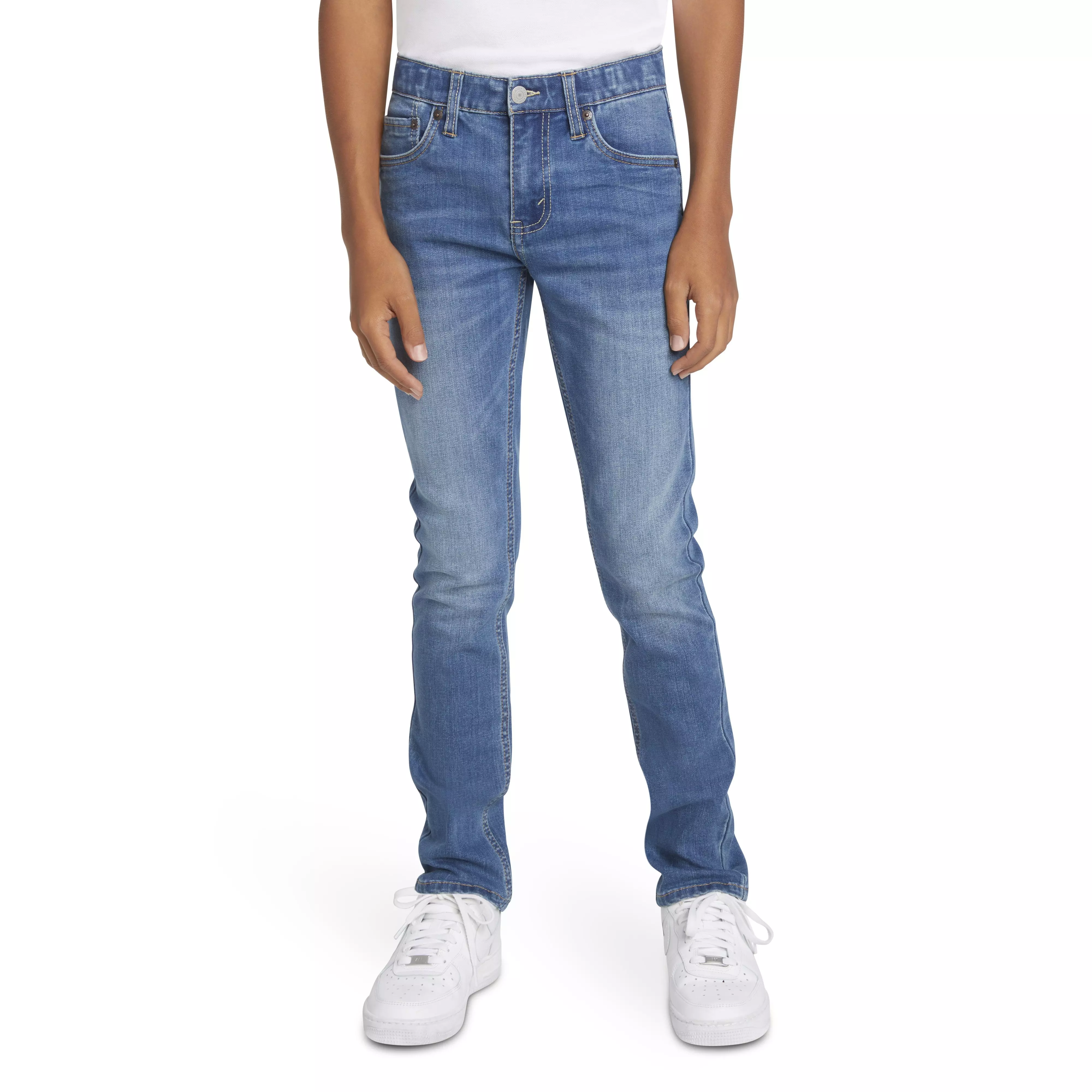Levi's Big Boys' 510 Eco Performance Skinny Fit Lt Wash Denim Jeans - Calabasas Blue - CALABASAS BLUE
