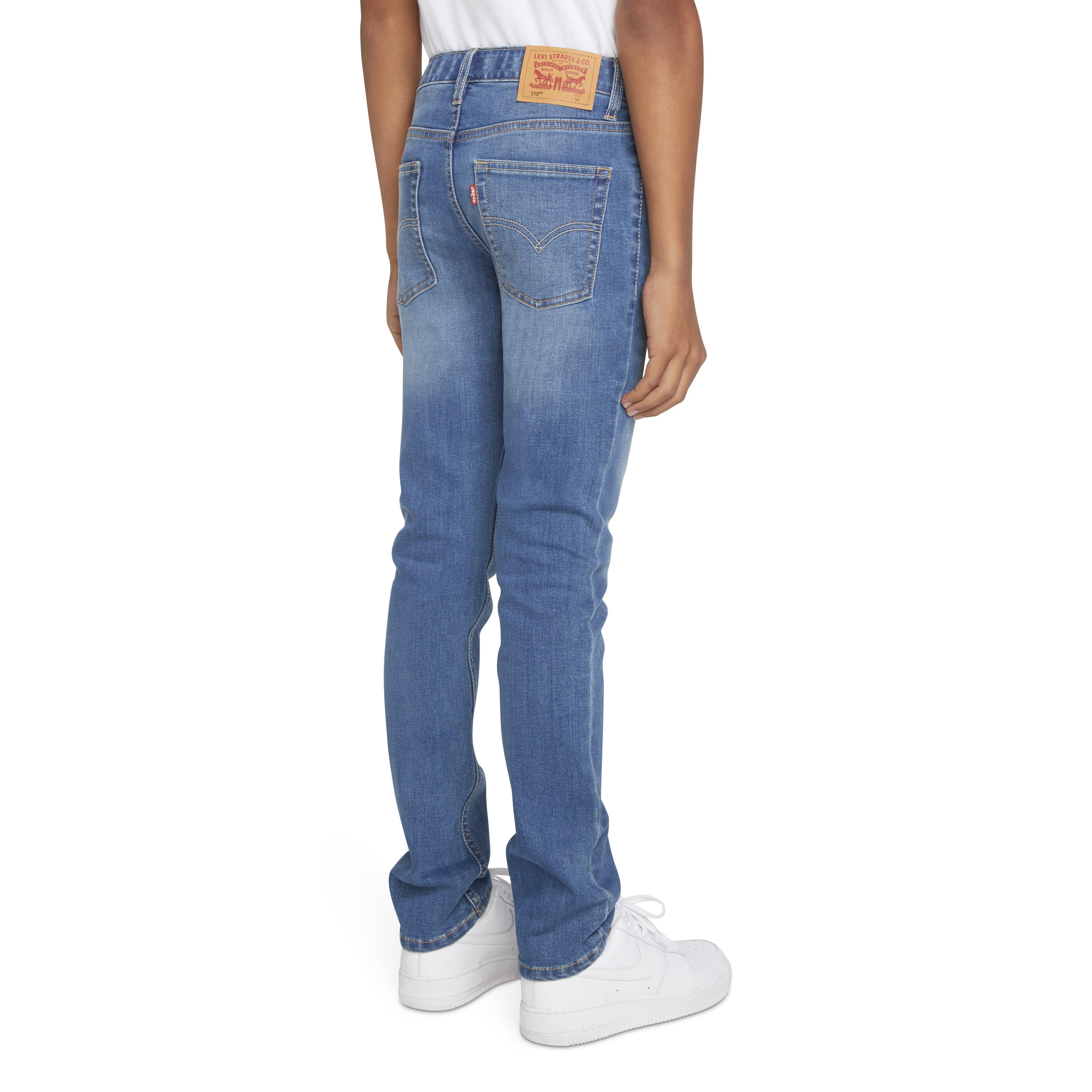 Levi's 510 Eco Performance Skinny Fit Lt Wash Big Boys' Calabasas Blue Denim Jeans - CALABASAS BLUE Thumbnail View 2