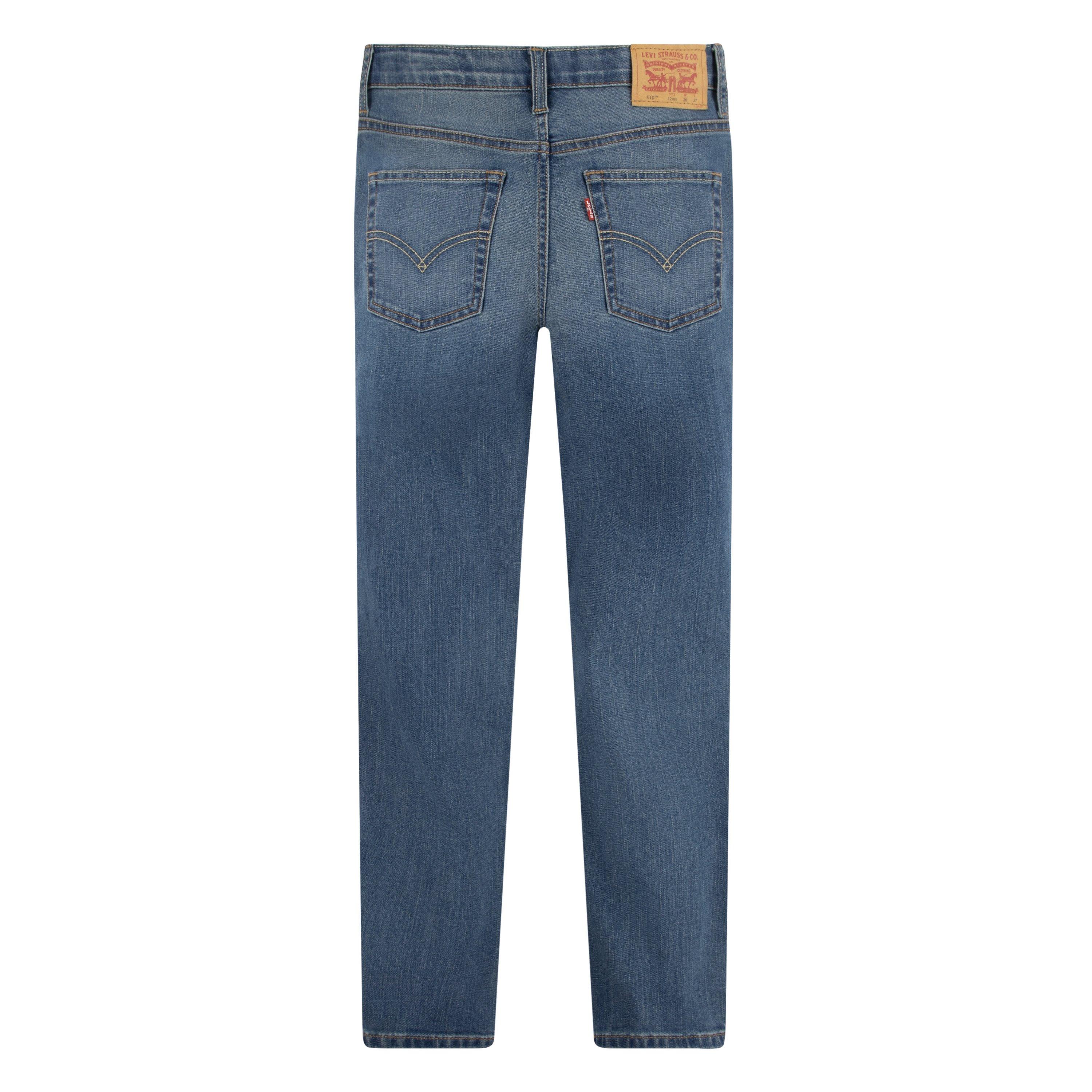 Levi's 510 Eco Performance Skinny Fit Lt Wash Big Boys' Calabasas Blue Denim Jeans - CALABASAS BLUE Thumbnail View 11