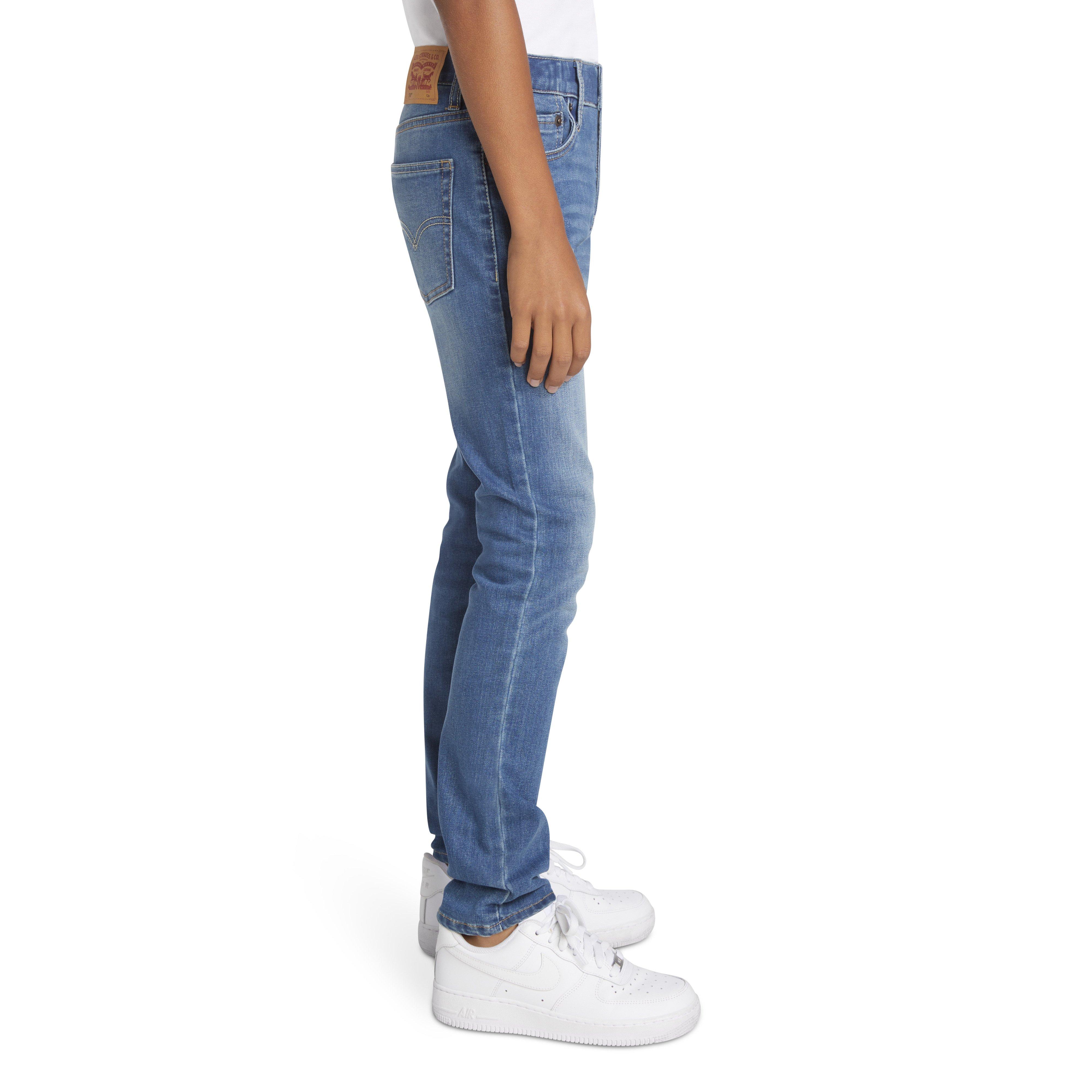 Levi's 510 Eco Performance Skinny Fit Lt Wash Big Boys' Calabasas Blue Denim Jeans - CALABASAS BLUE Thumbnail View 3
