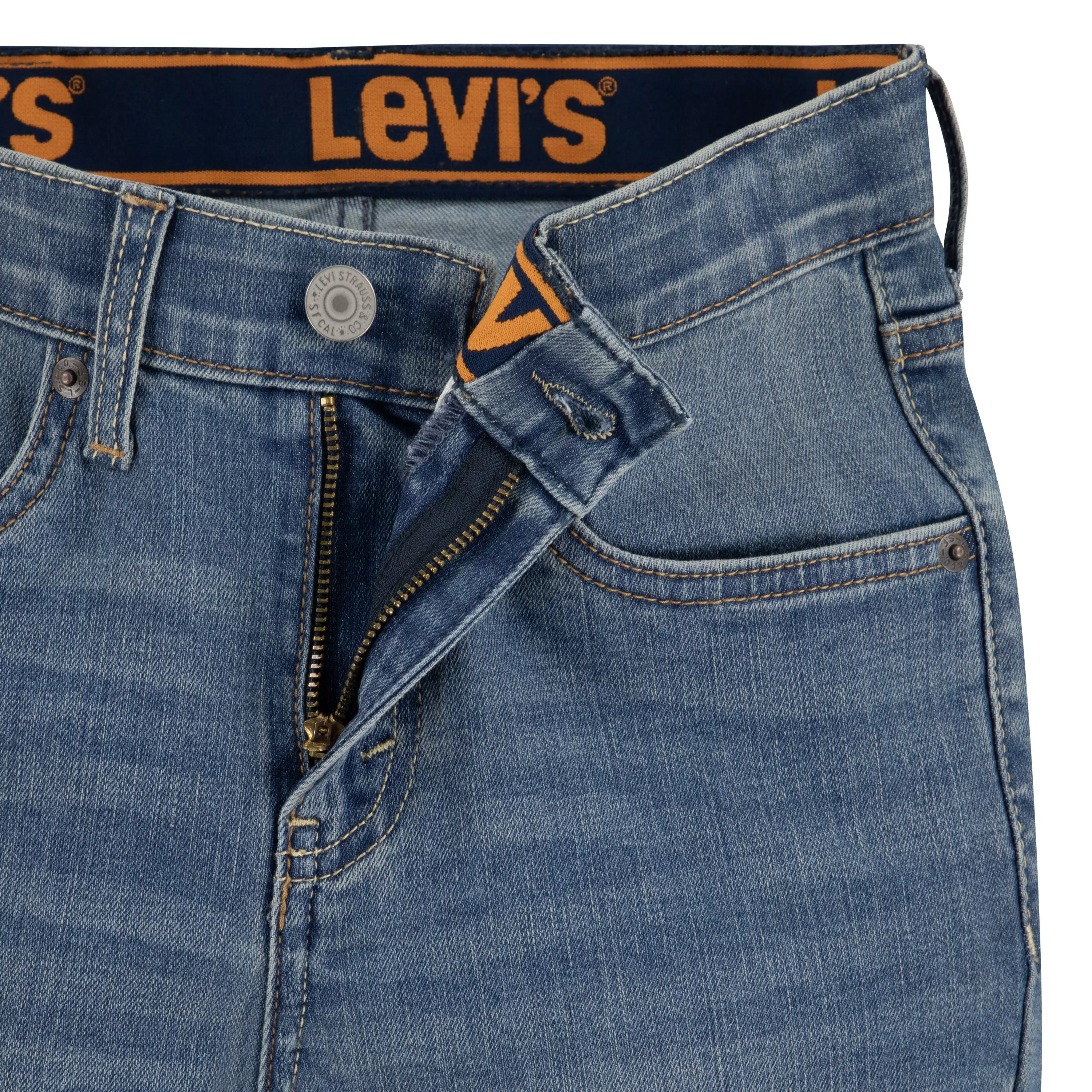 Levi's 510 Eco Performance Skinny Fit Lt Wash Big Boys' Calabasas Blue Denim Jeans - CALABASAS BLUE