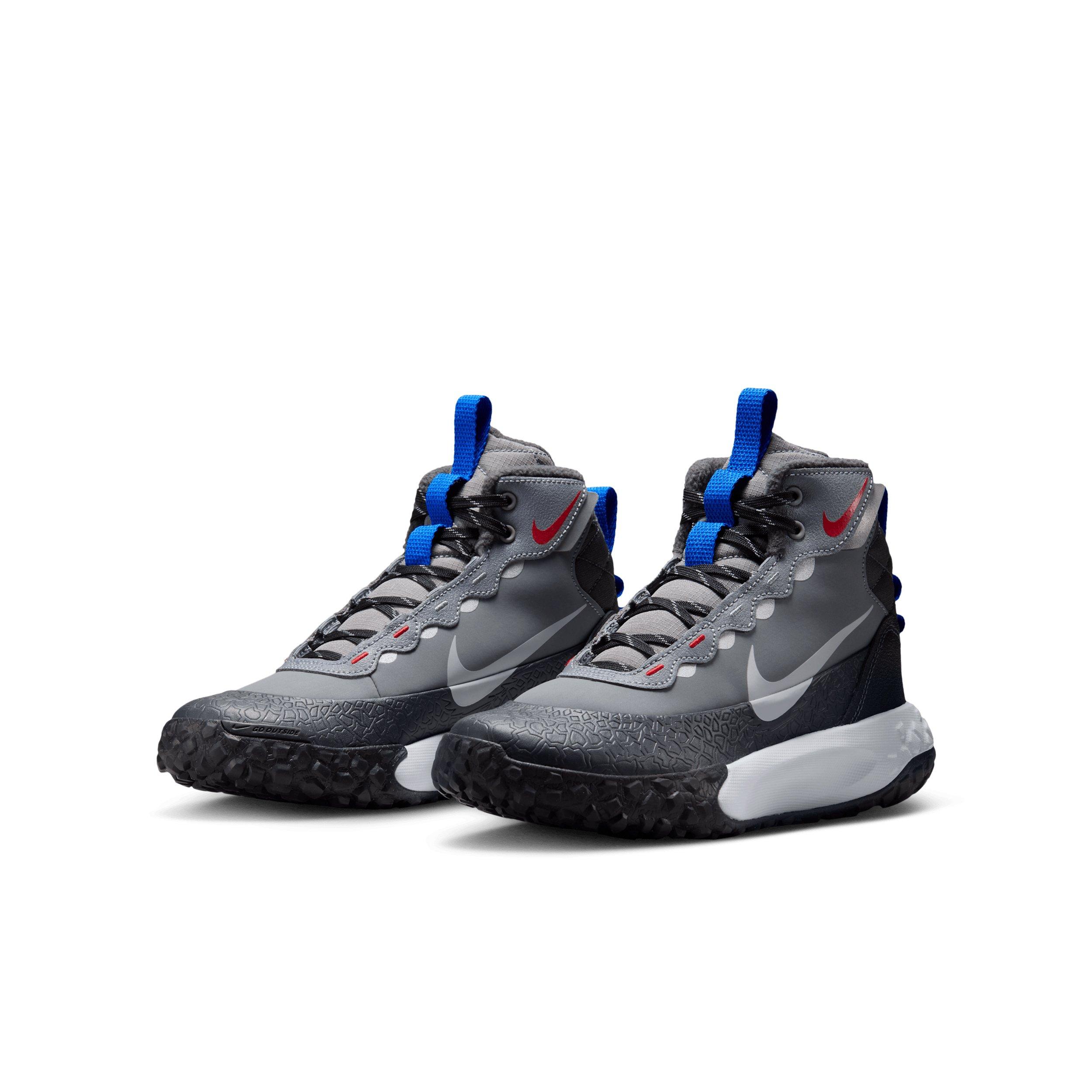 Nike Terrascout "Cool Grey/Anthracite/University Red/Pure Platinum" Grade School Boys' Boot - GREY/ANTHRACITE/RED/PLATINUM