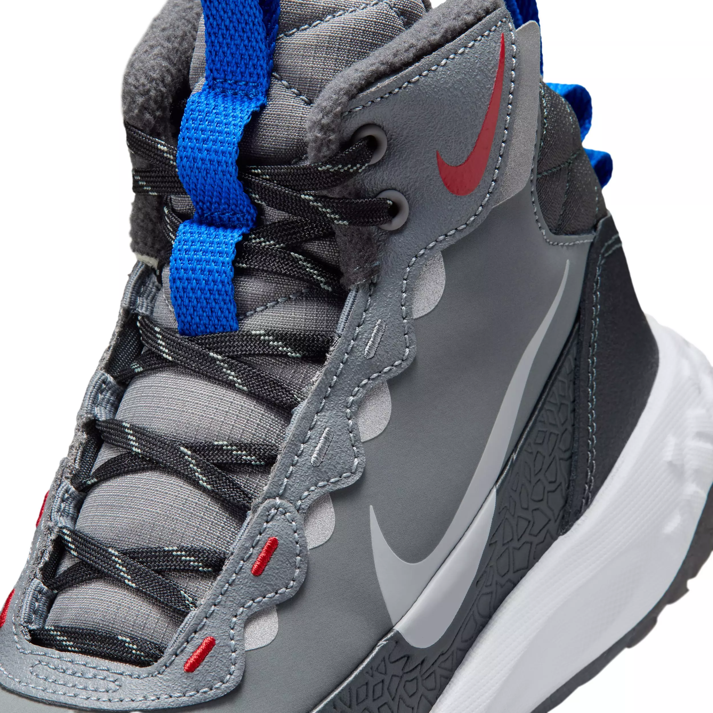 Nike Terrascout "Cool Grey/Anthracite/University Red/Pure Platinum" Grade School Boys' Boot - GREY/ANTHRACITE/RED/PLATINUM