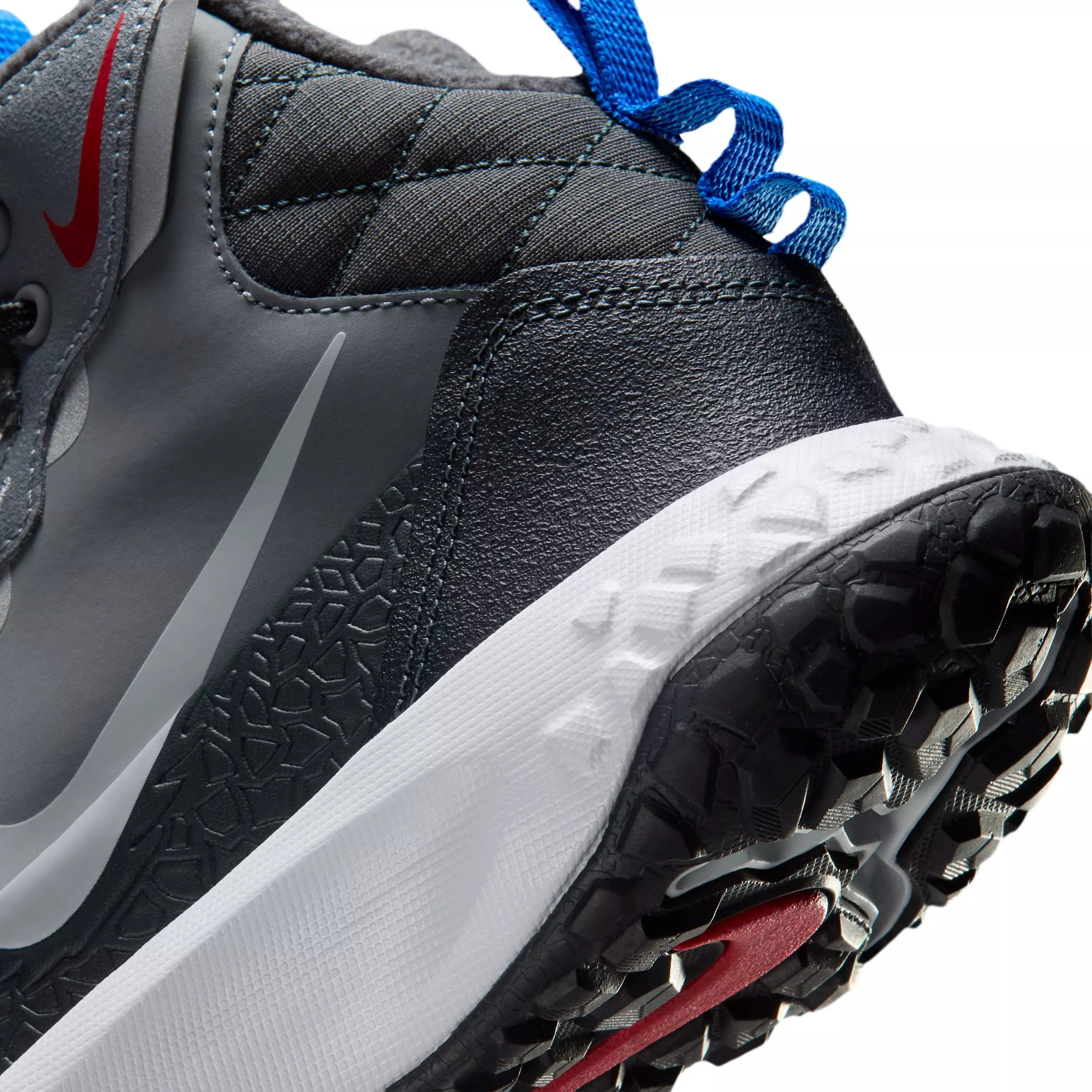 Nike Terrascout "Cool Grey/Anthracite/University Red/Pure Platinum" Grade School Boys' Boot - GREY/ANTHRACITE/RED/PLATINUM