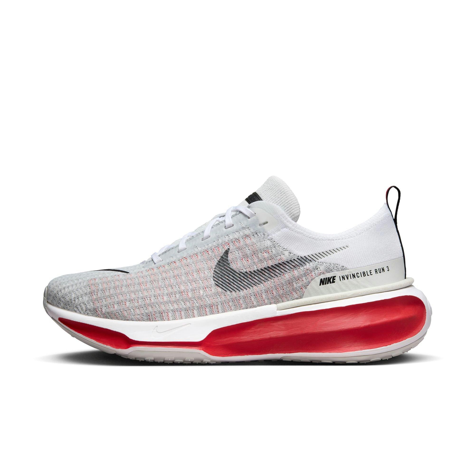 Nike Invincible 3 "White/Fire Red/Cement Grey/Black" Men's Wide Running Shoe - WHITE/RED/GREY/BLACK Thumbnail View 2