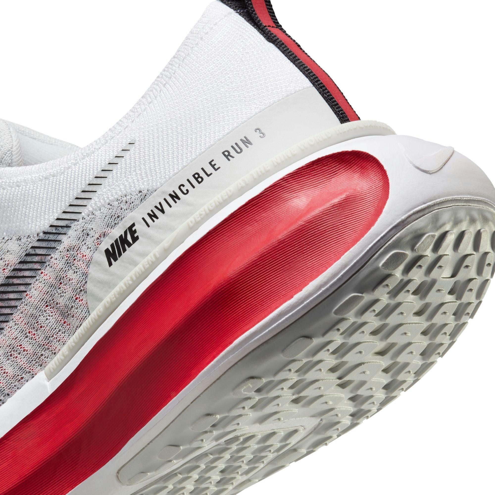 Nike Invincible 3 "White/Fire Red/Cement Grey/Black" Men's Wide Running Shoe - WHITE/RED/GREY/BLACK Thumbnail View 8