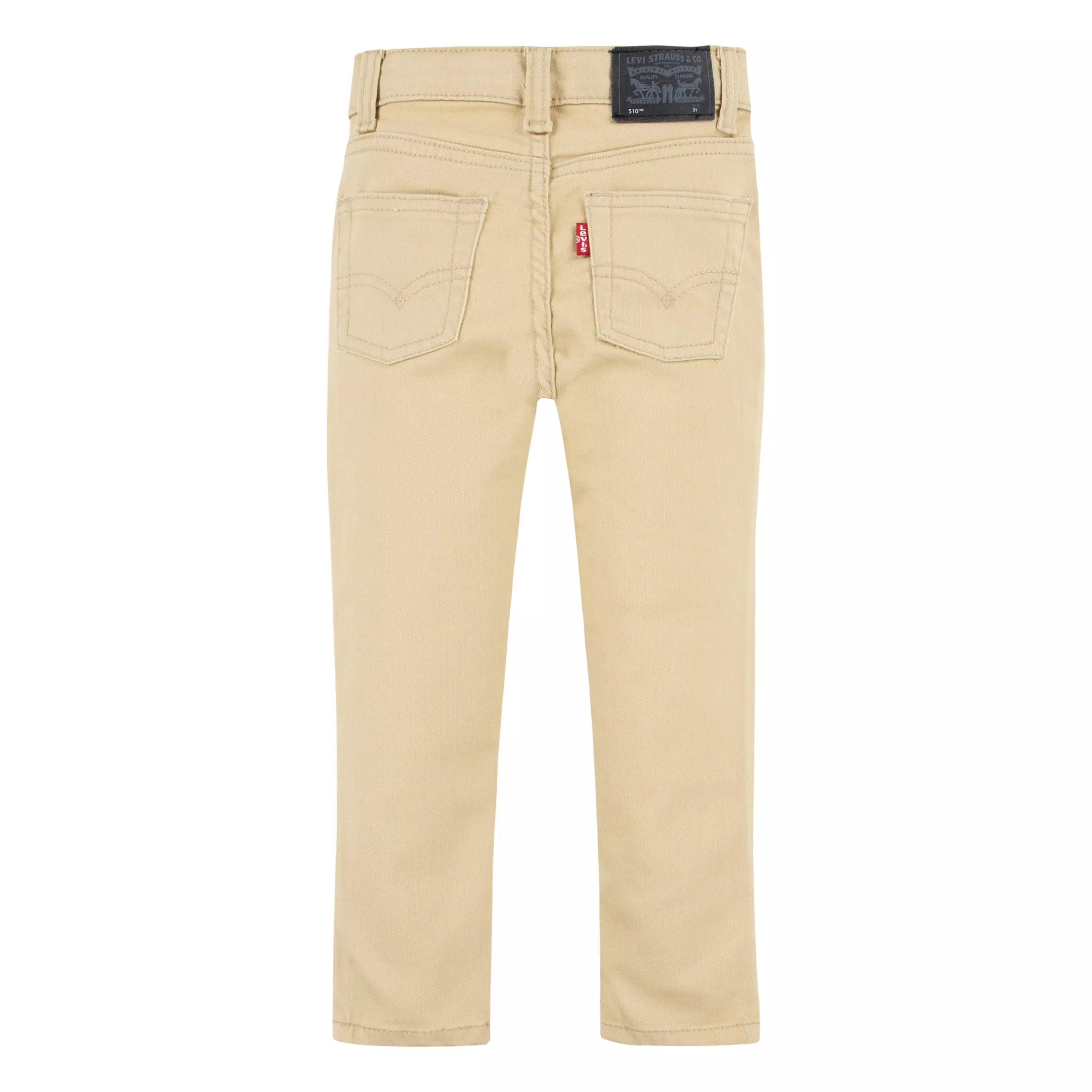 Levi's Toddler Boys' 510 Eco Performance Skinny Fit Lt Wash Pale Khaki Denim Jeans - PALE KHAKI