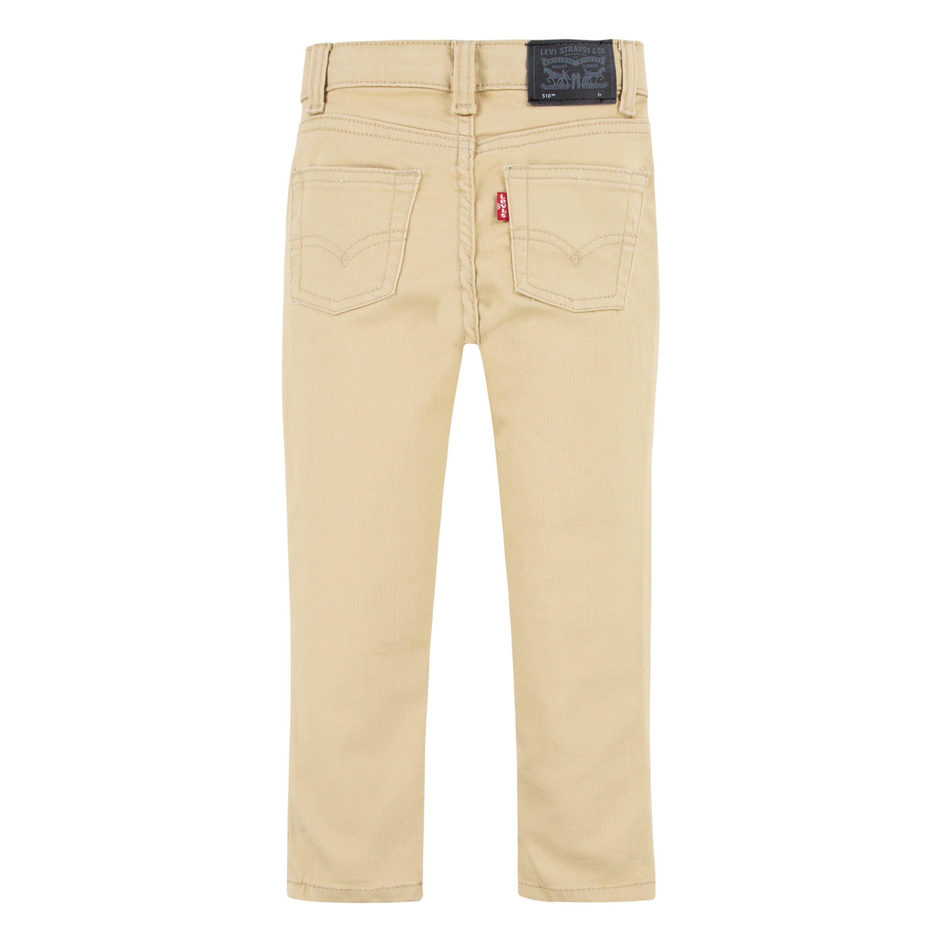 Levi's 510 Eco Performance Skinny Fit Lt Wash Toddler Boys' Pale Khaki Denim Jeans