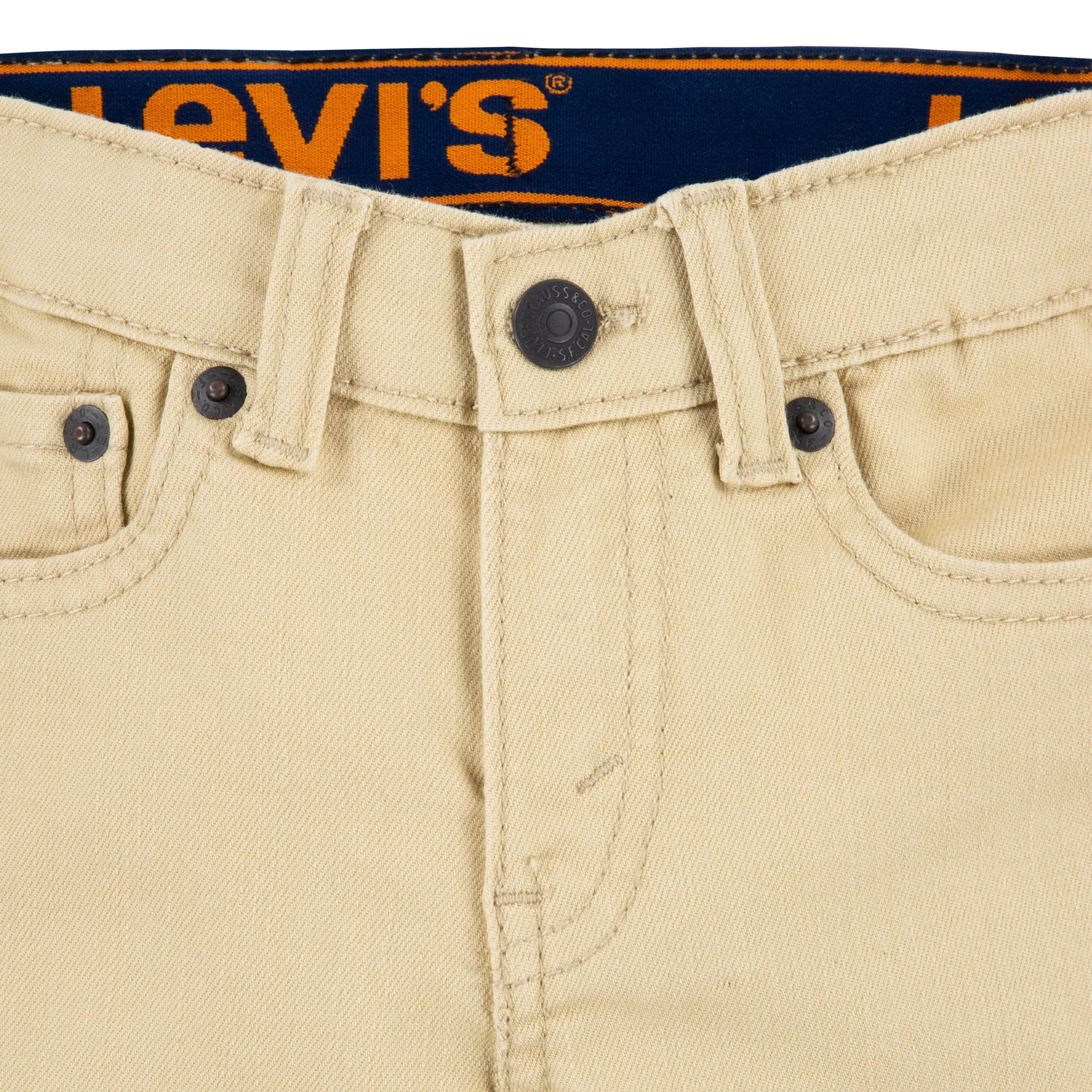 Levi's 510 Eco Performance Skinny Fit Lt Wash Toddler Boys' Pale Khaki Denim Jeans - PALE KHAKI