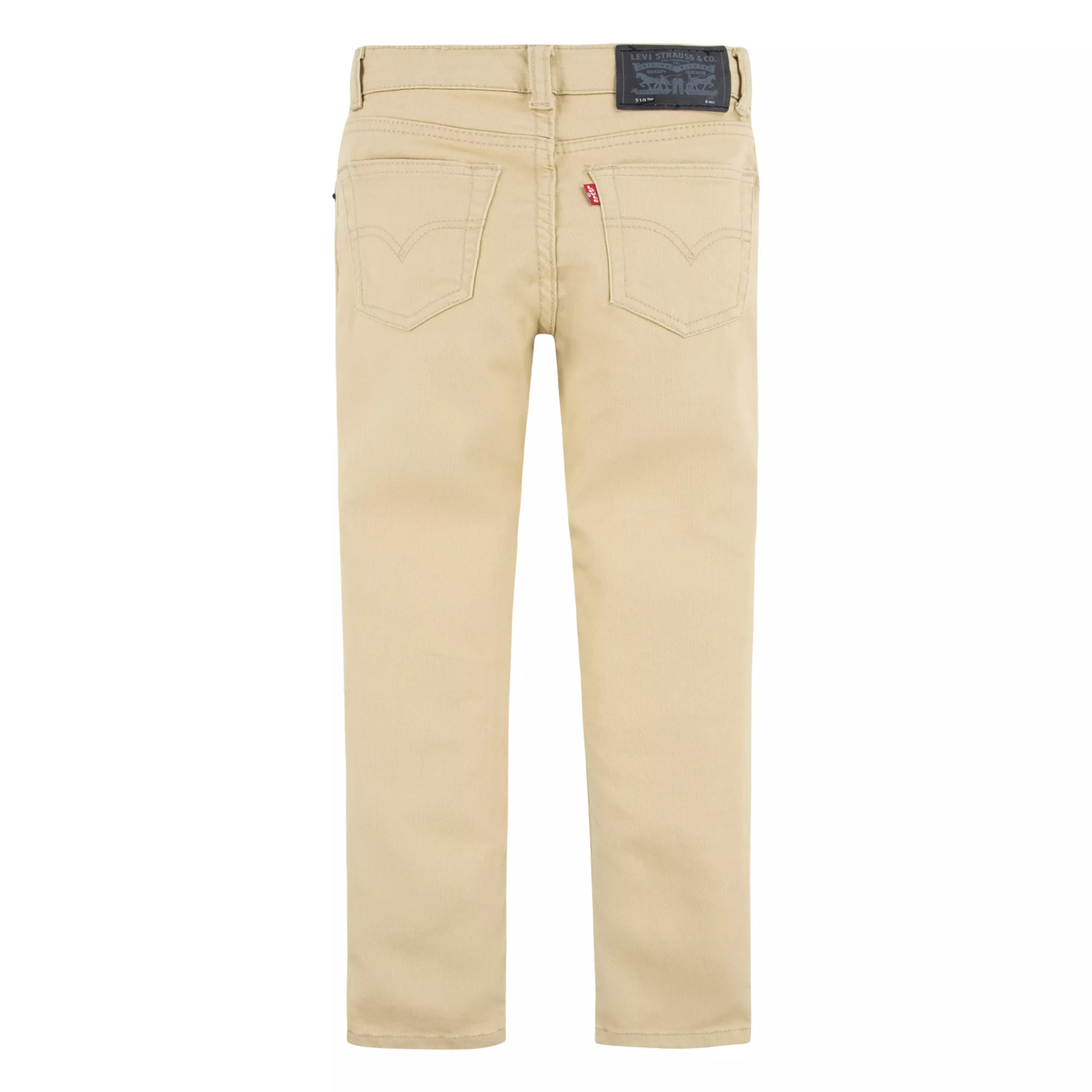 Levi's 510 Eco Performance Skinny Fit Lt Wash Little Boys' Pale Khaki Denim Jeans - PALE KHAKI