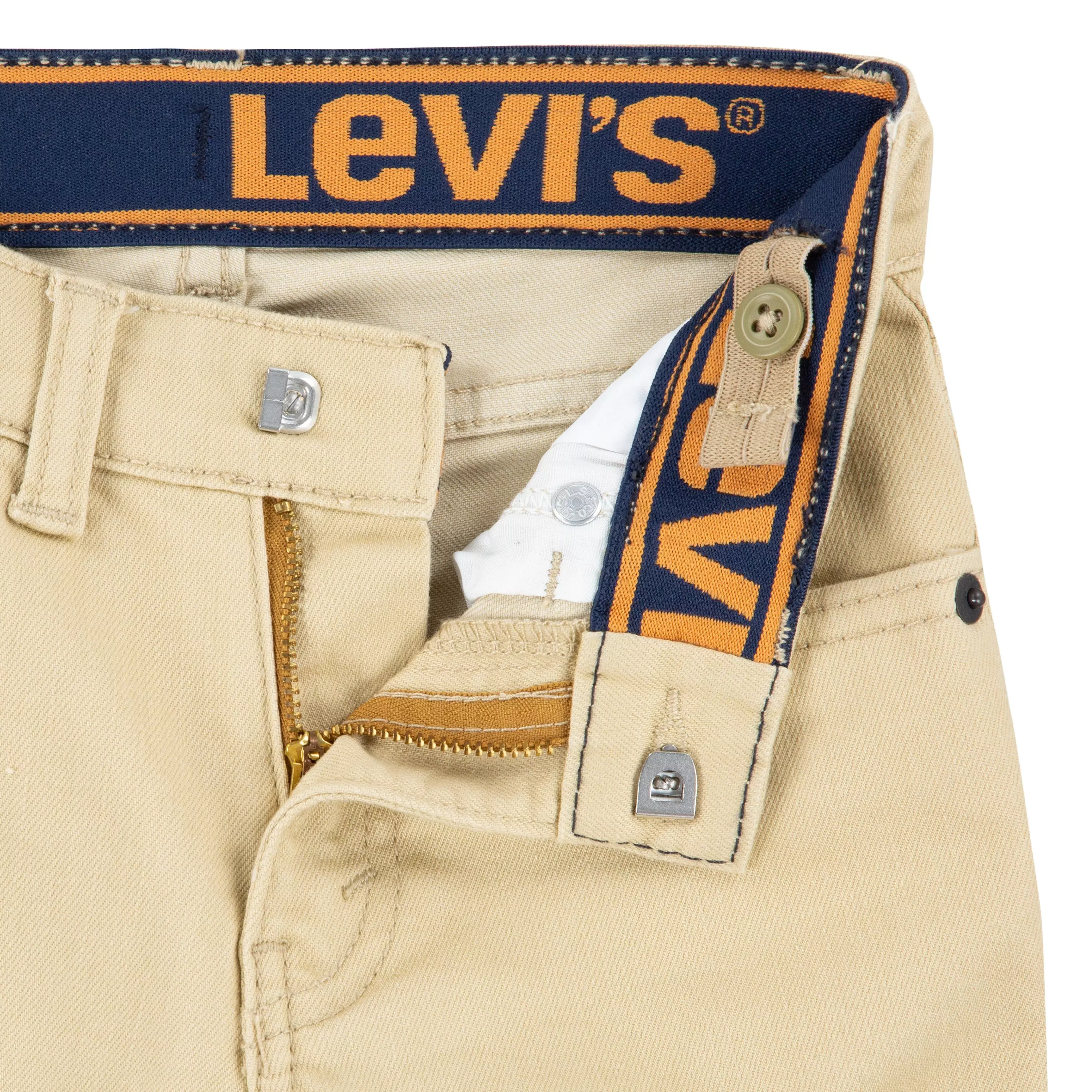 Levi's 510 Eco Performance Skinny Fit Lt Wash Little Boys' Pale Khaki Denim Jeans - PALE KHAKI