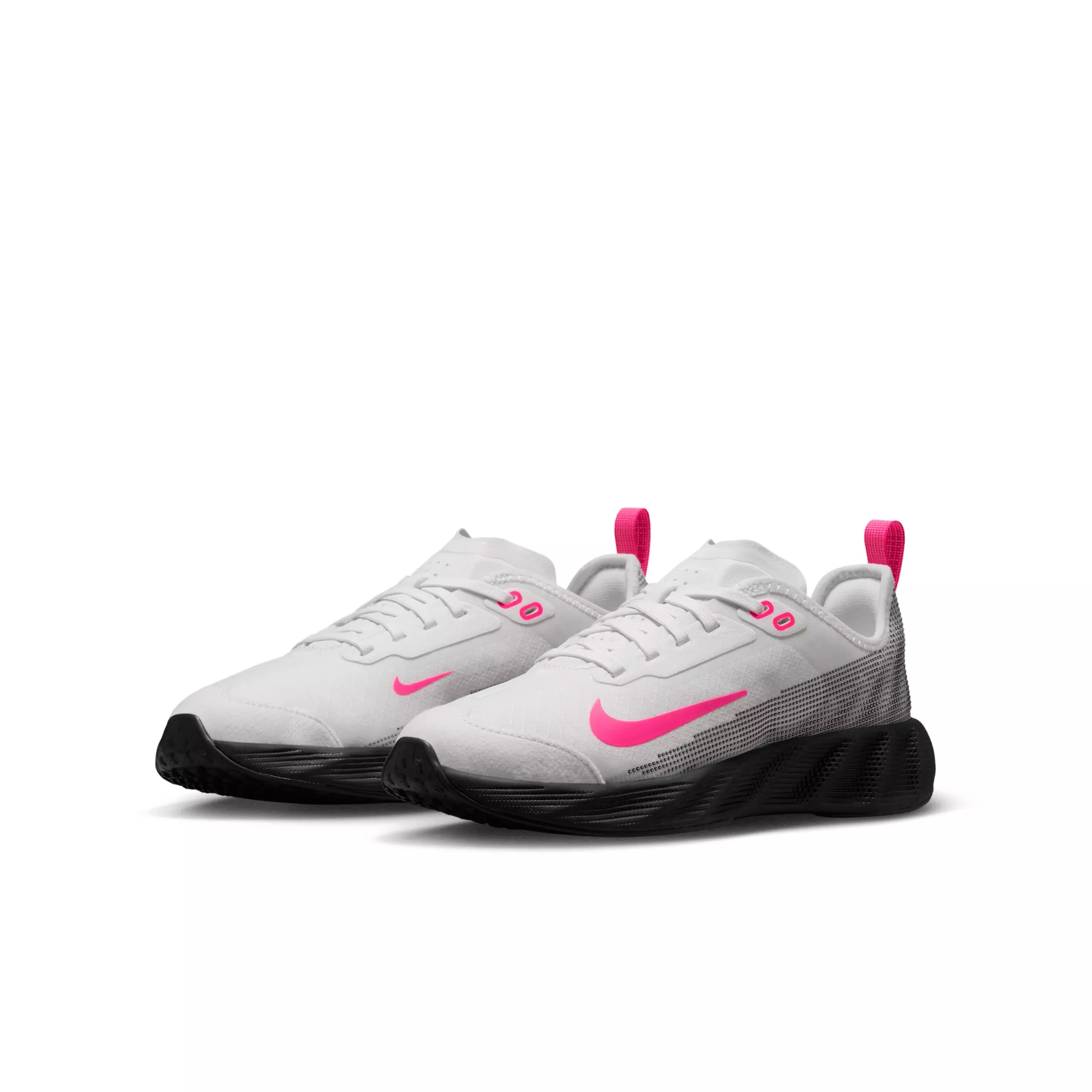 Nike Ava X "Summit White/Hyper Pink/Summit White/Black" Grade School Girls' Shoe - WHITE/PINK/WHITE/BLACK