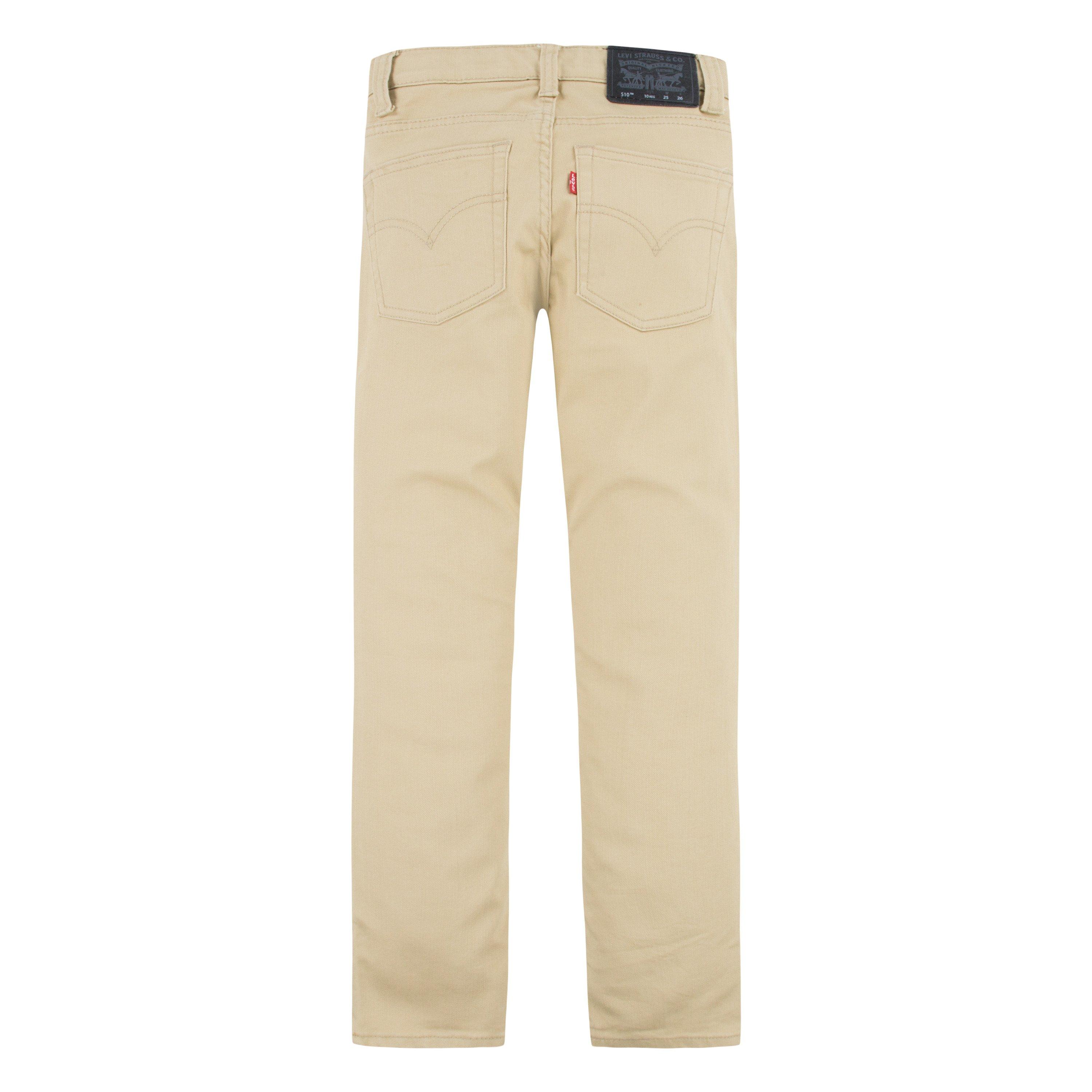 Levi's 510 Eco Performance Skinny Fit Lt Wash Big Boys' Pale Khaki Denim Jeans