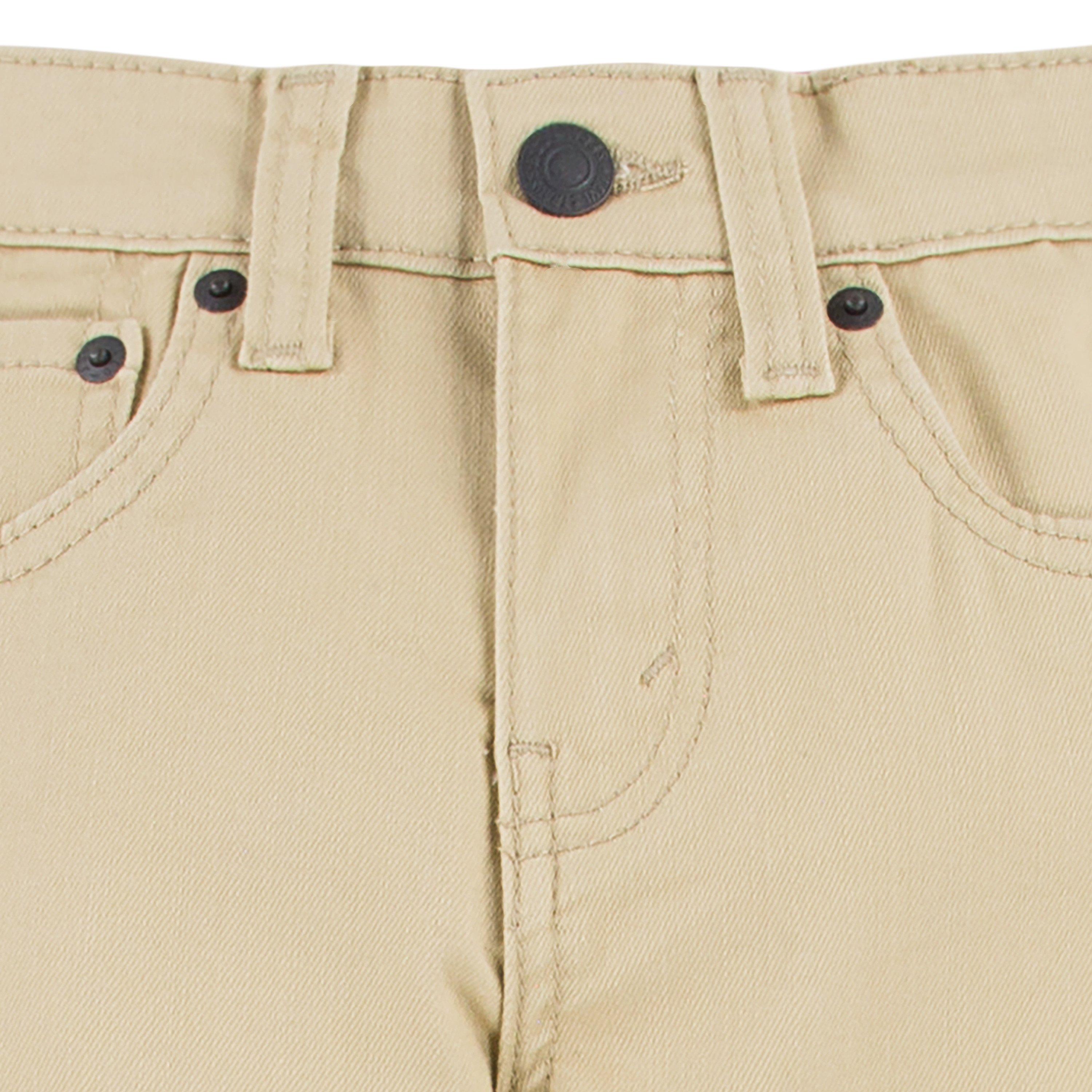 Levi's 510 Eco Performance Skinny Fit Lt Wash Big Boys' Pale Khaki Denim Jeans - PALE KHAKI Thumbnail View 3