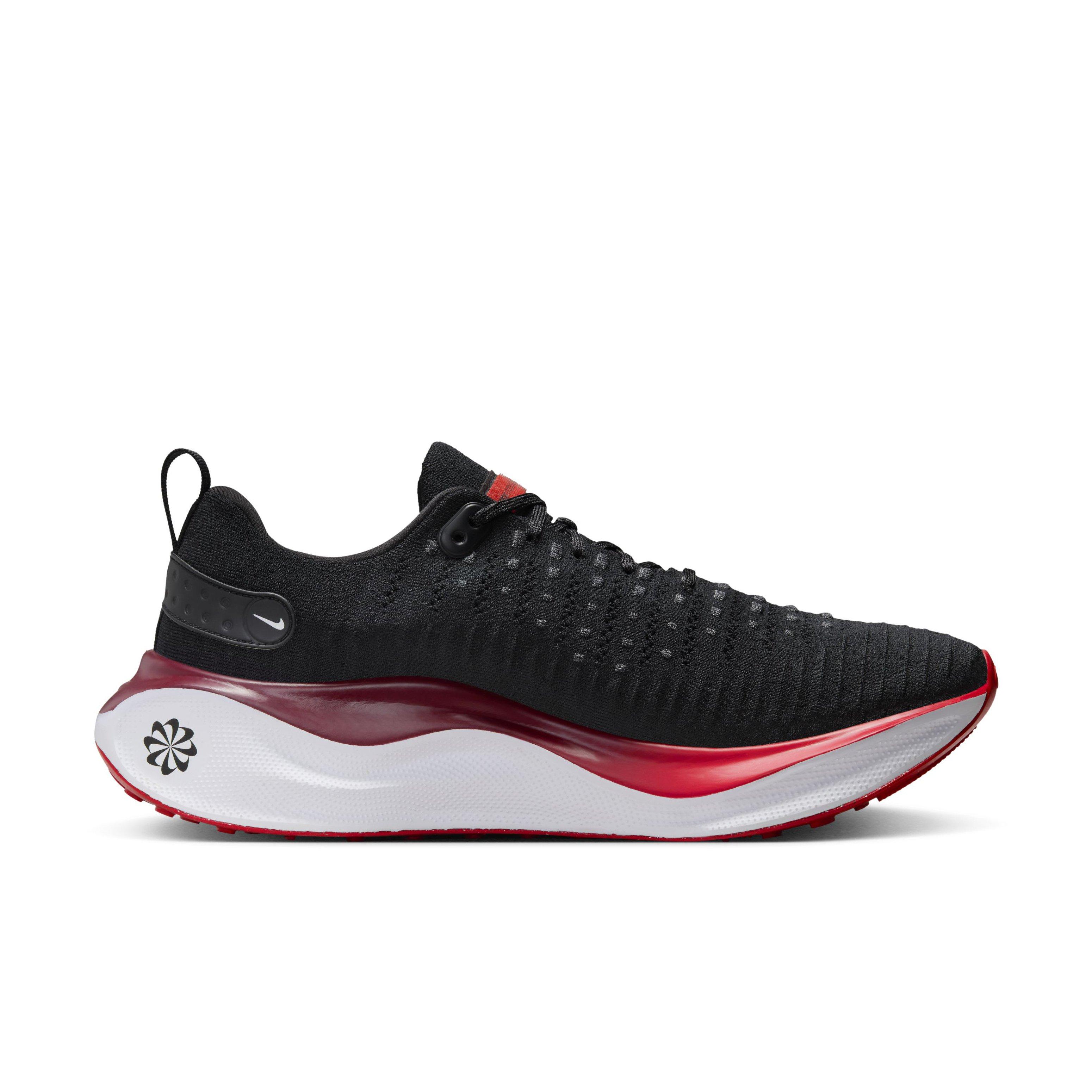 Nike InfinityRN 4 "Black/Team Red/White/Fire Red" Men's Wide Running Shoe - BLACK/RED/WHITE/RED Thumbnail View 1